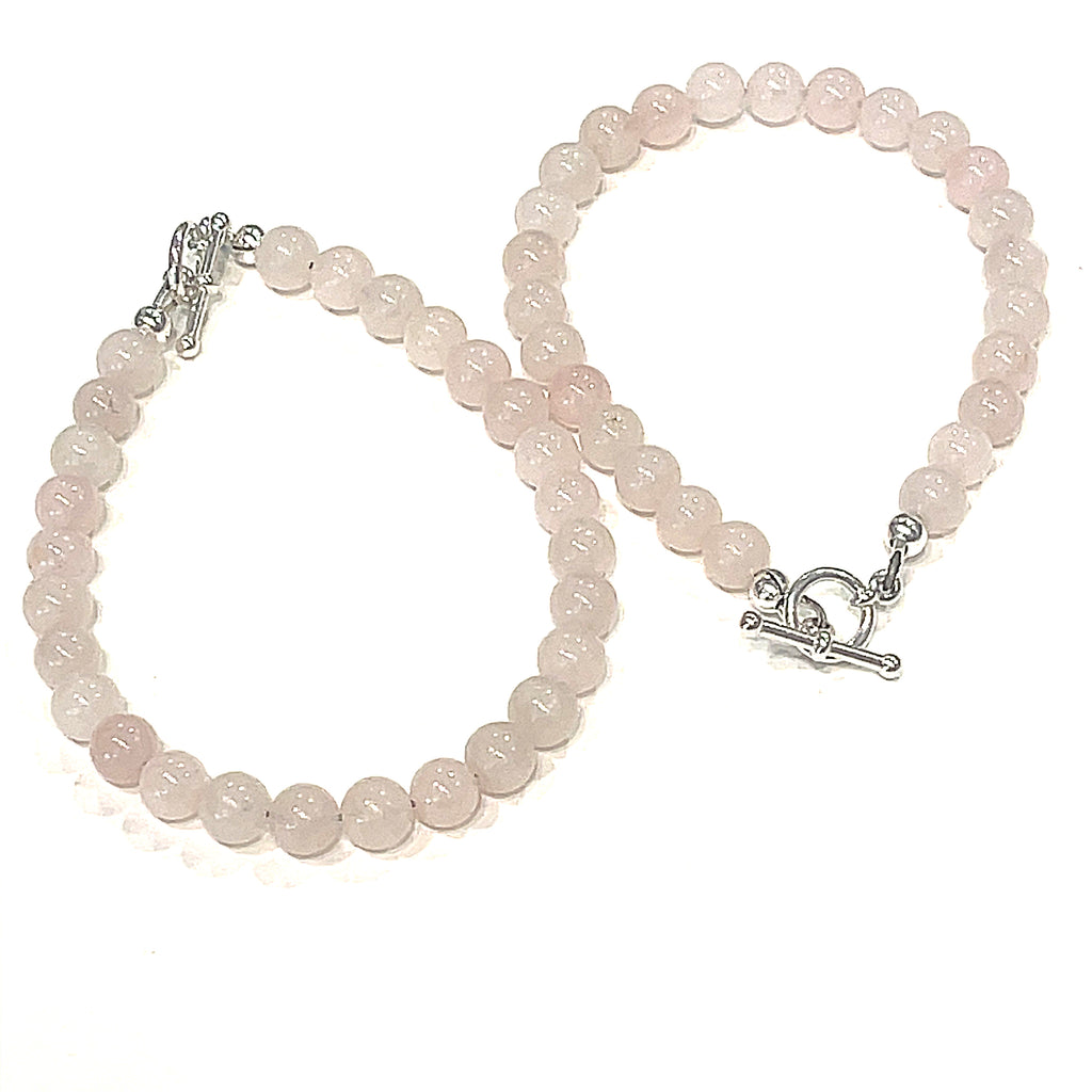 Rose Quartz Bracelet, Gemstone Bracelet, jewelry