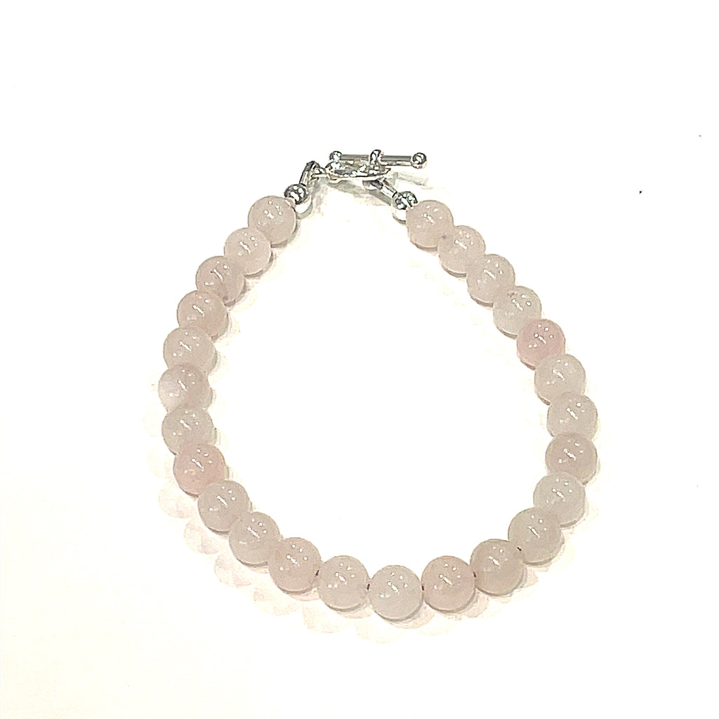 Rose Quartz Bracelet, Gemstone Bracelet, jewelry
