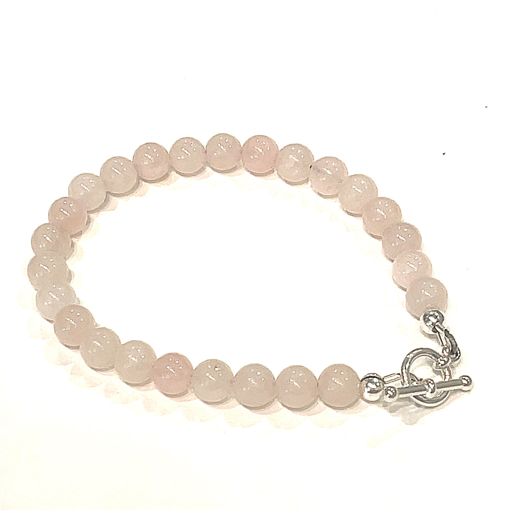 Rose Quartz Bracelet, Gemstone Bracelet, jewelry