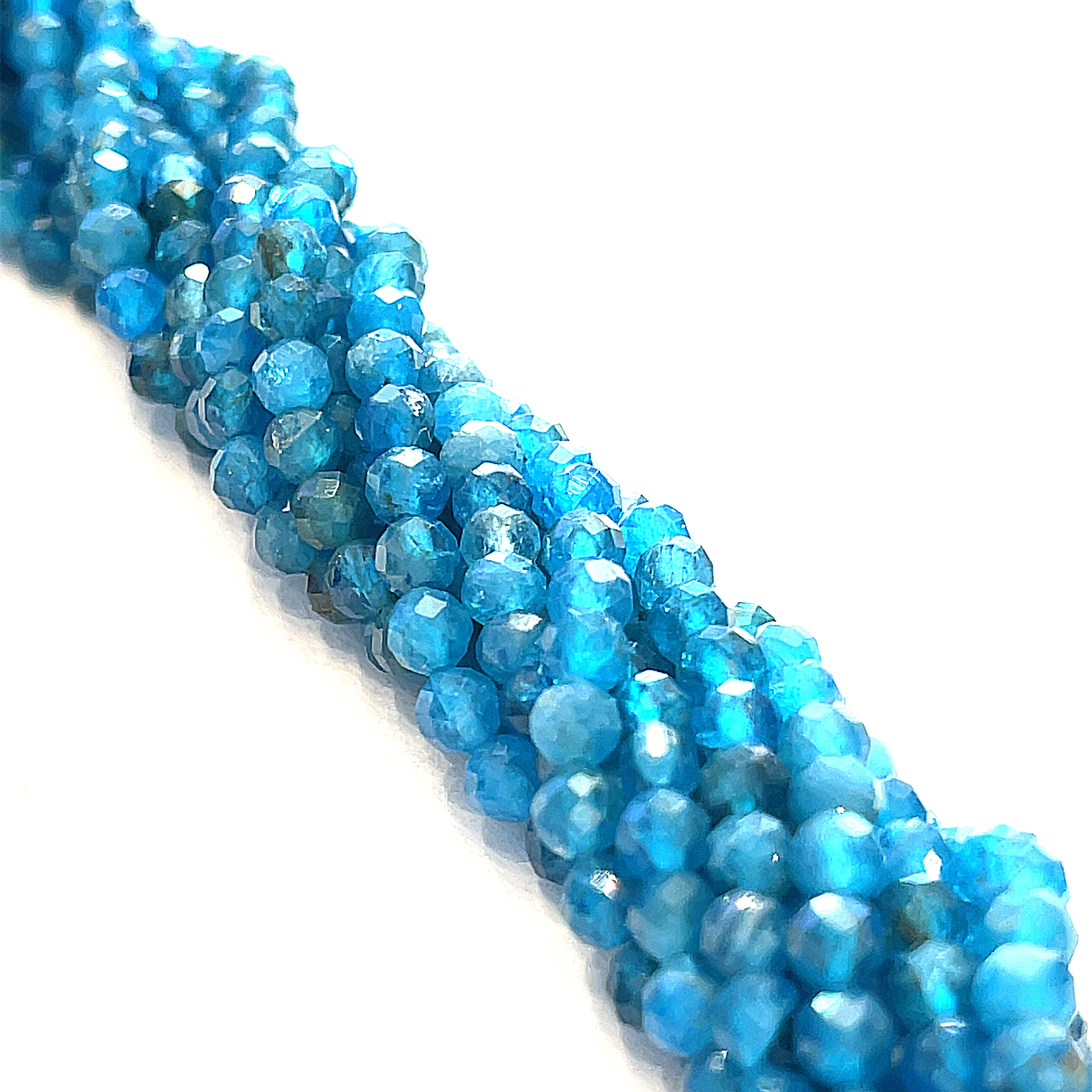 Blue & Green  Apatite Gemstone Strands, Jewelry supplies