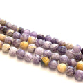 Purple Flower Jasper, gemstone strands