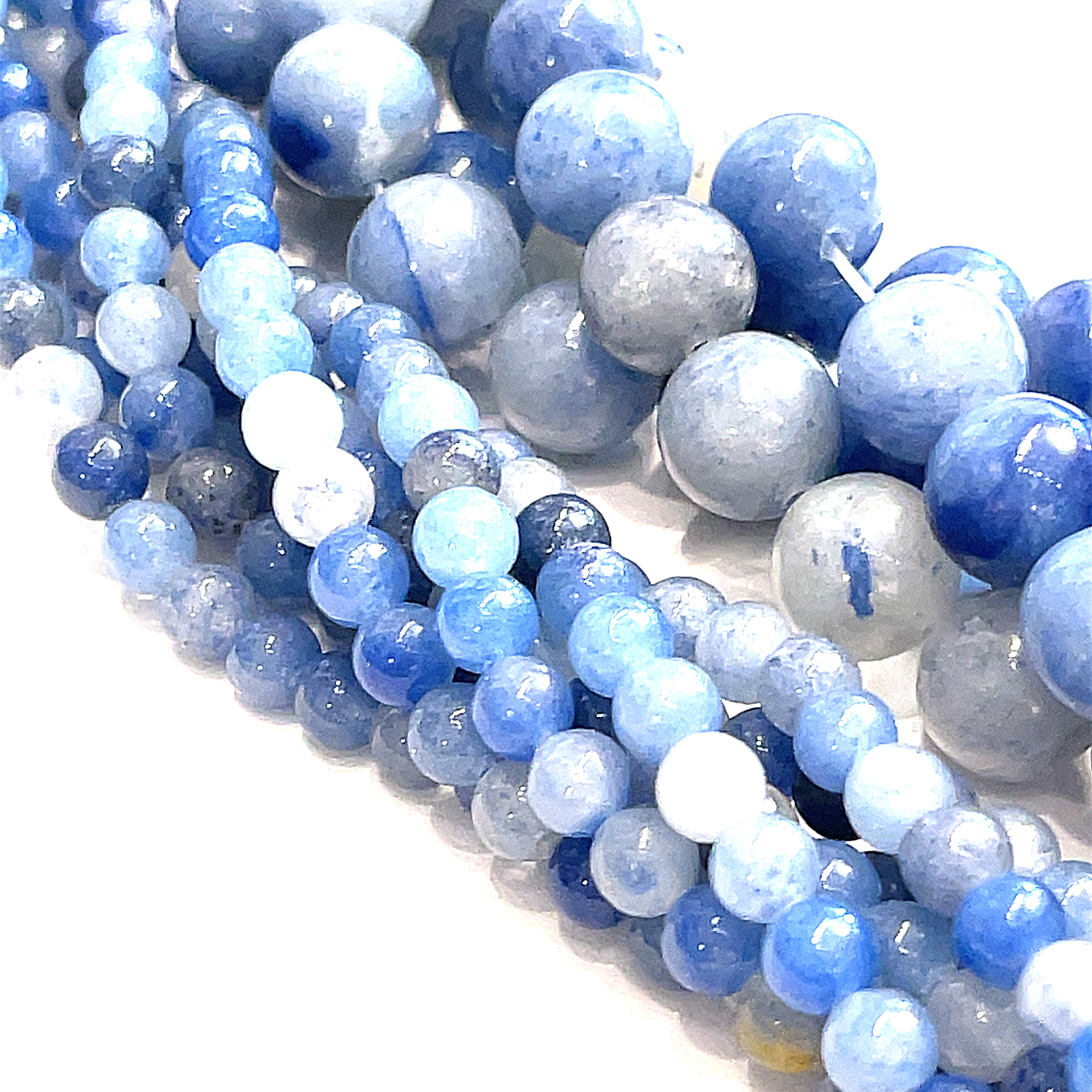 Blue Aventurine, gemstone strands (USA/AZ), jewelry supplies