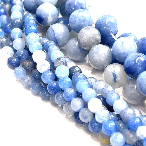 Blue Aventurine, gemstone strands (USA/AZ), jewelry supplies
