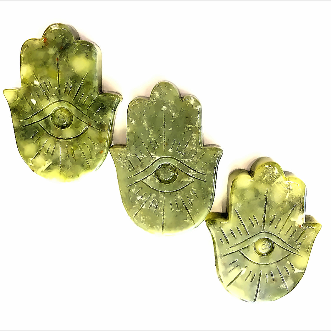 Humza and Evil Eye Gemstone Carving / Shape