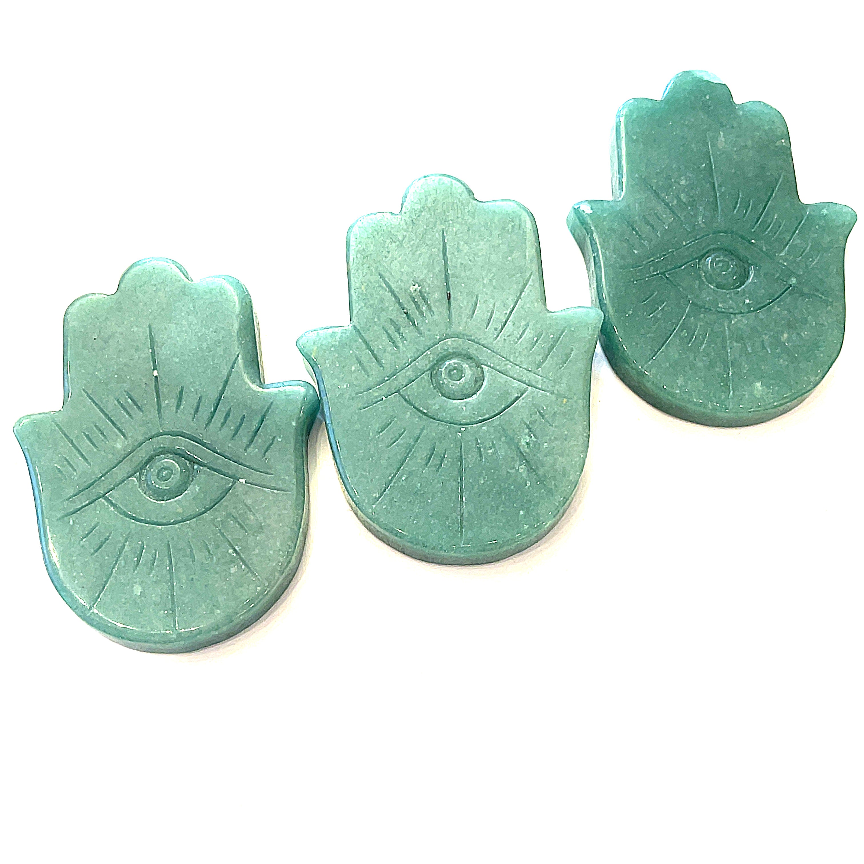 Humza and Evil Eye Gemstone Carving / Shape