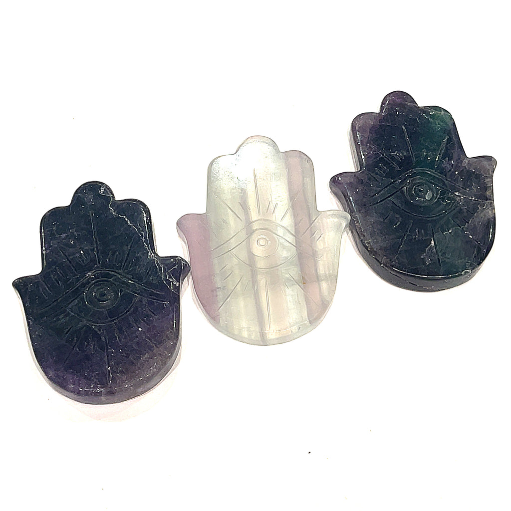 Humza and Evil Eye Gemstone Carving / Shape