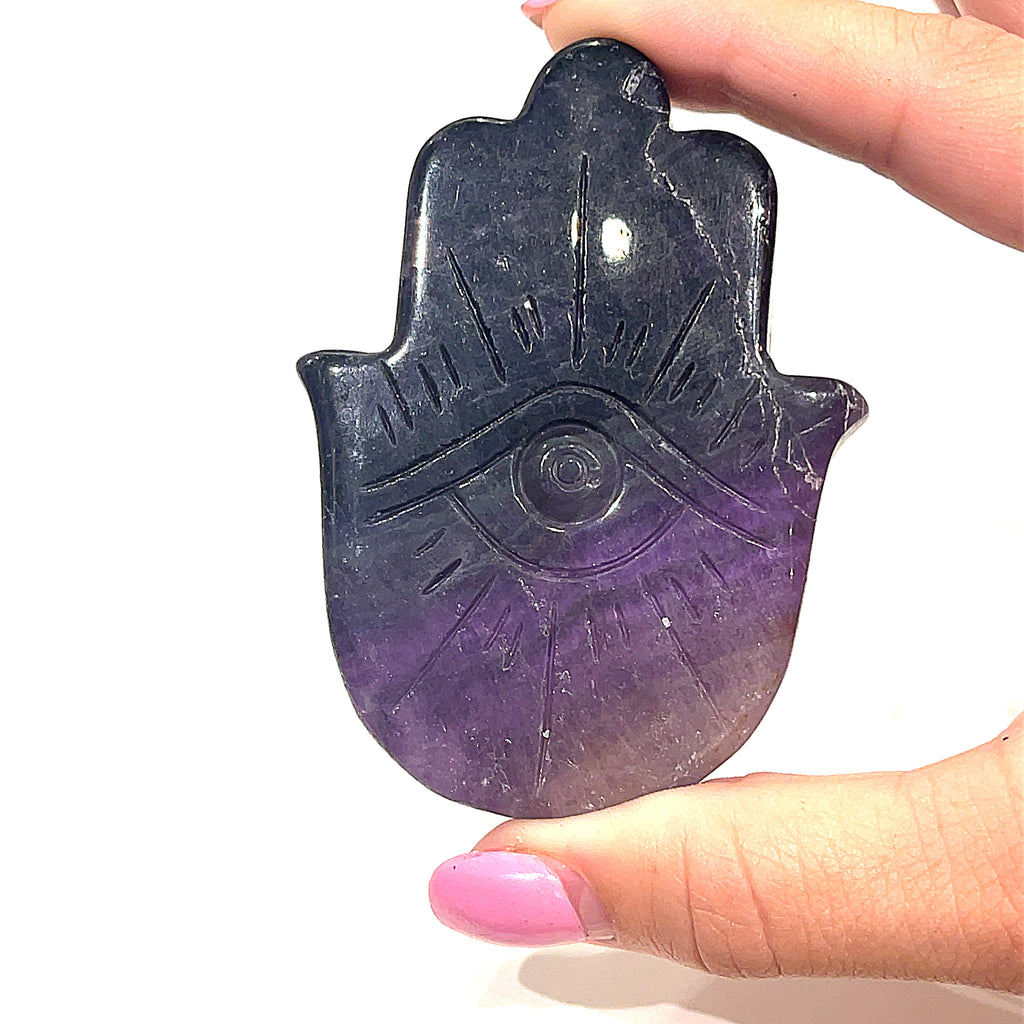 Humza and Evil Eye Gemstone Carving / Shape