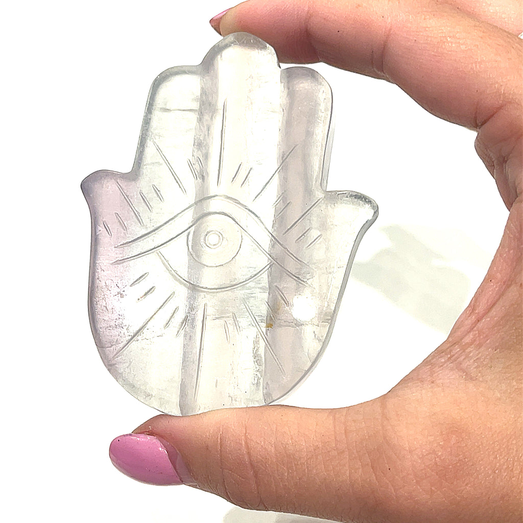 Humza and Evil Eye Gemstone Carving / Shape