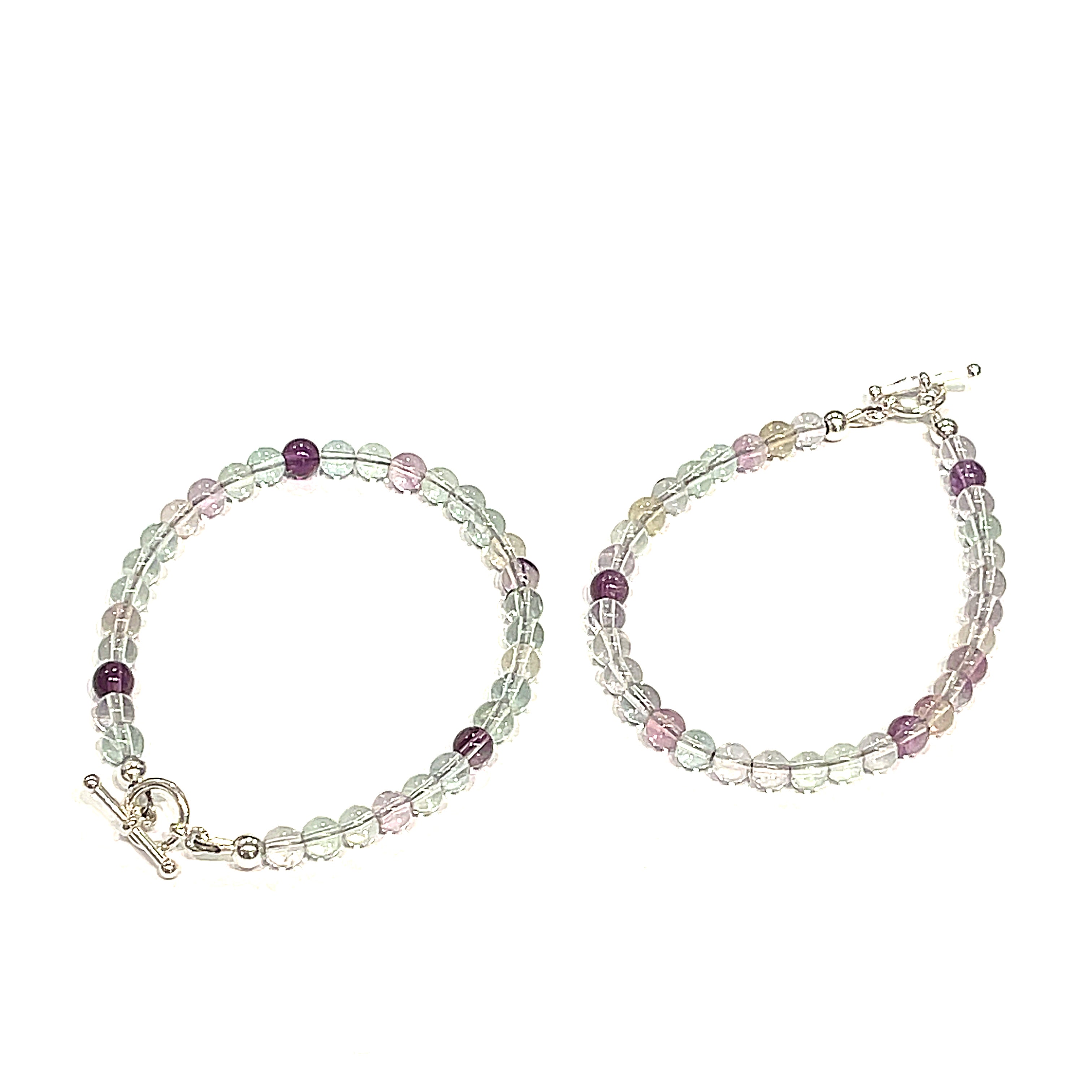 Fluorite gemstone bracelet, jewelry