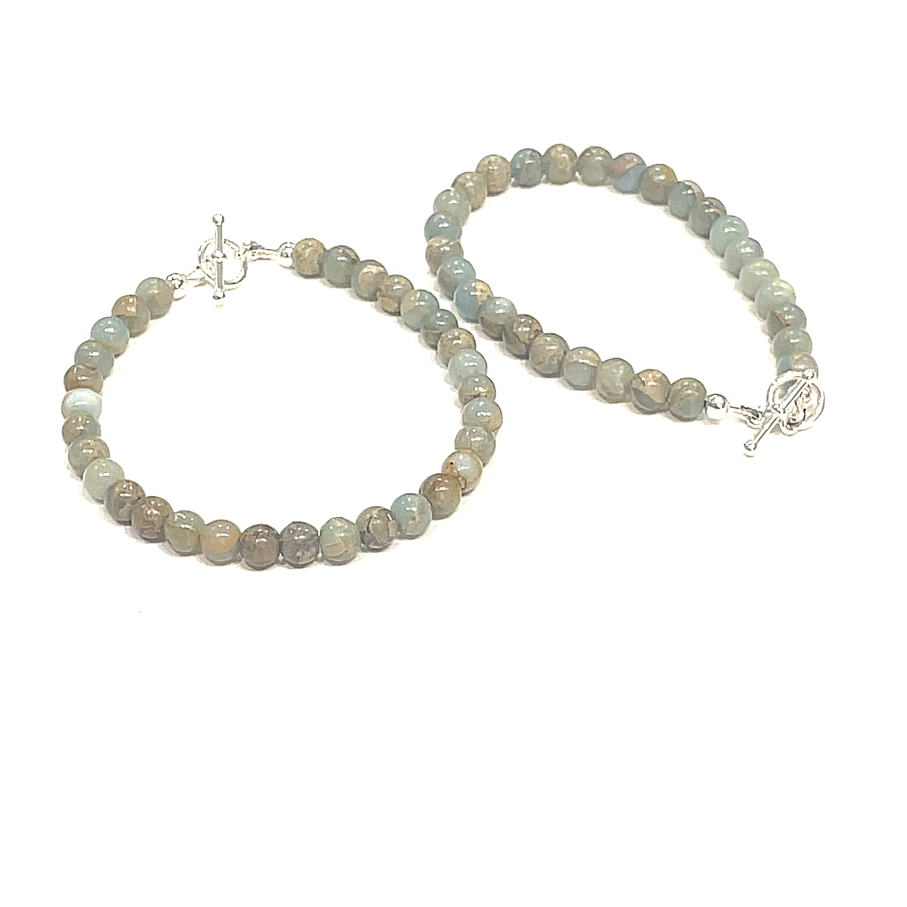Aqua Terra Jasper  bracelet, beaded bracelet, jewelry