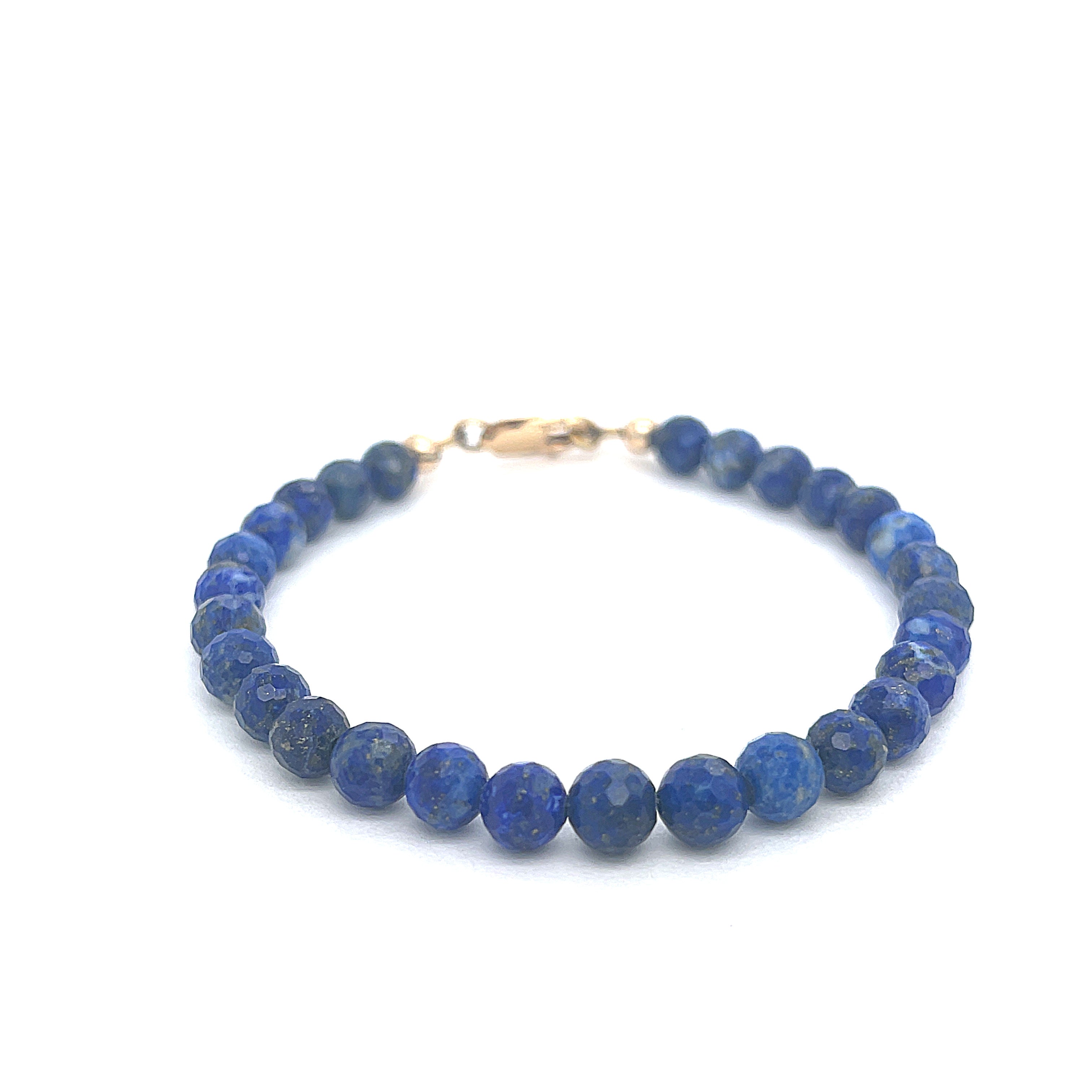 Lapis Lazuli Gemstone Beaded Bracelet