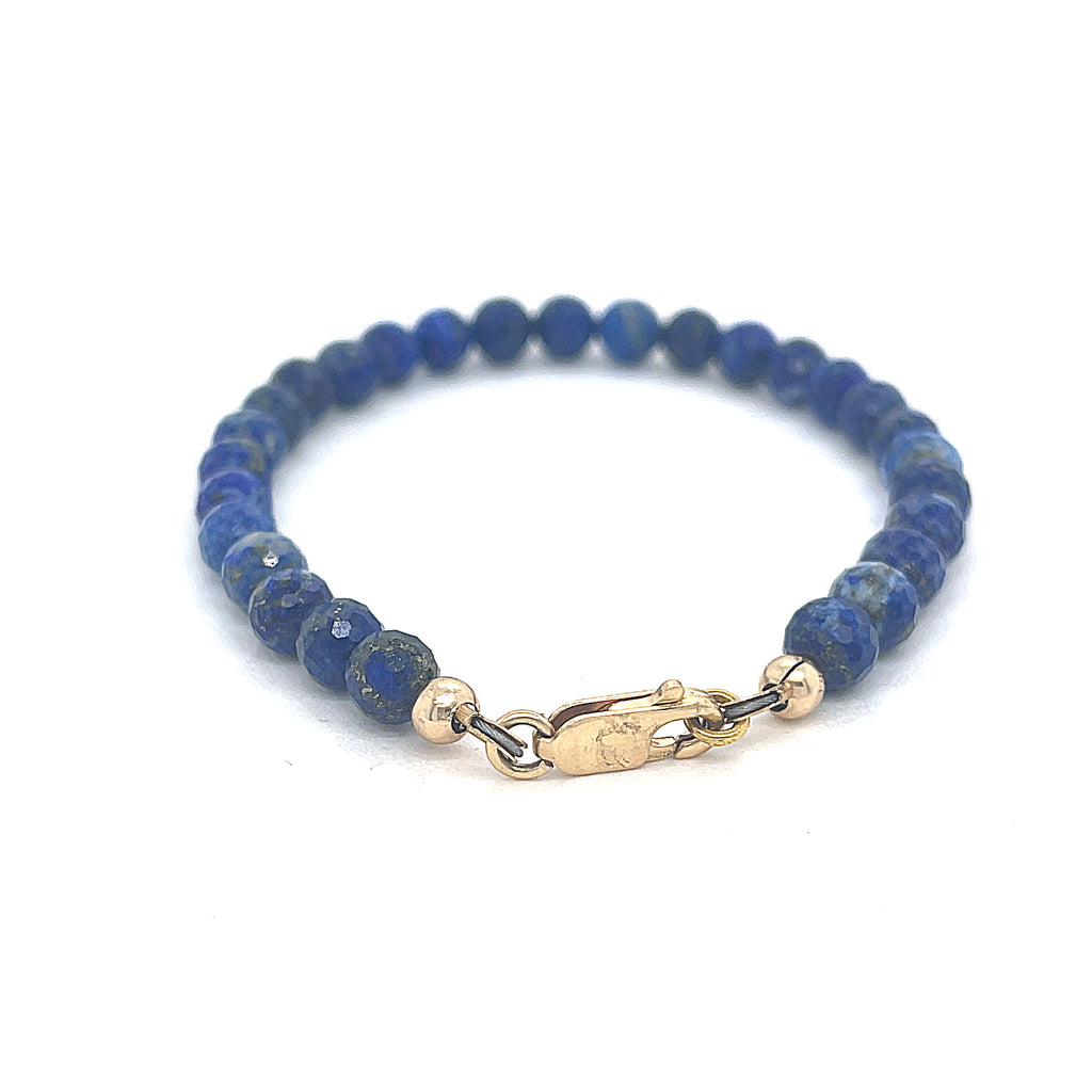 Lapis Lazuli Gemstone Beaded Bracelet