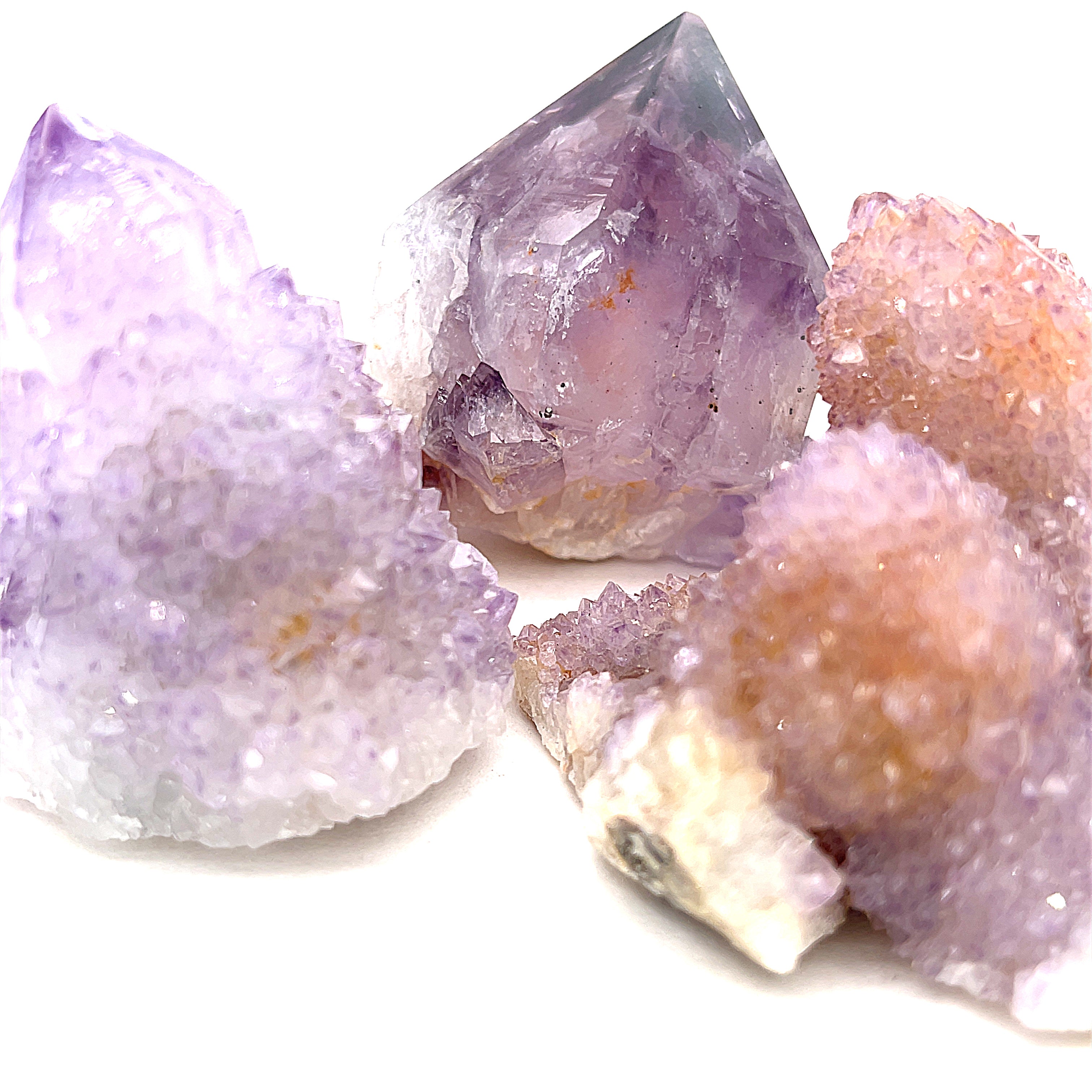Spirit Quartz Gemstone points / clusters