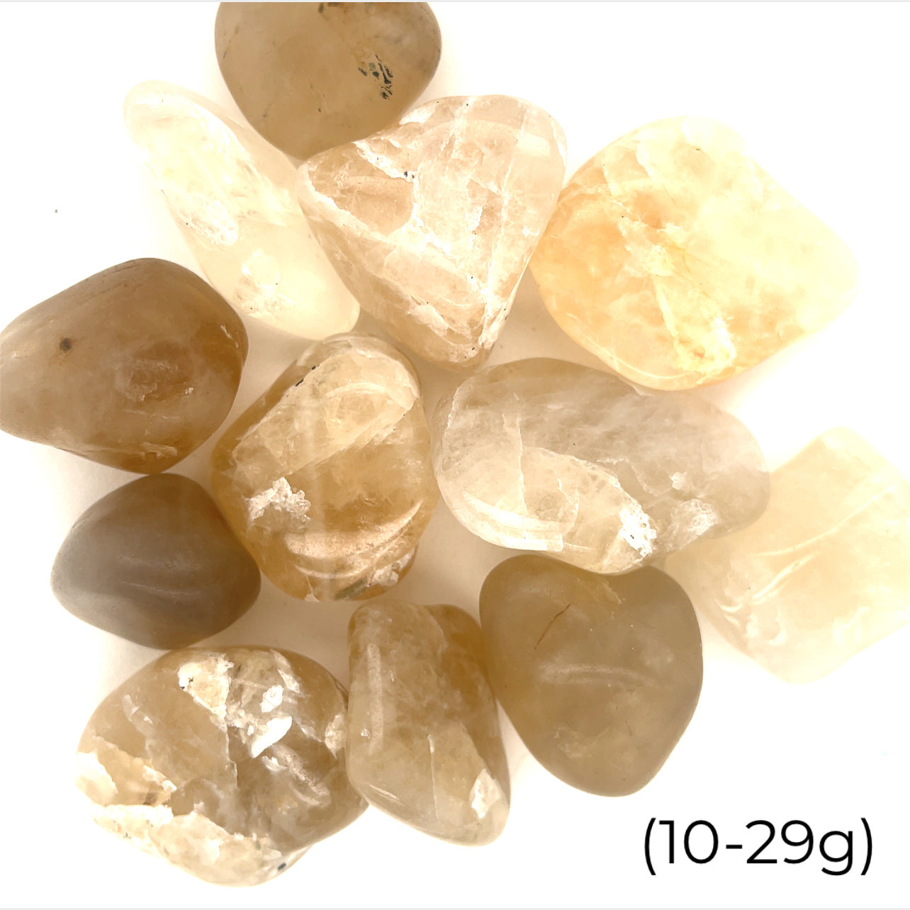Yellow Topaz tumbled  Gemstones