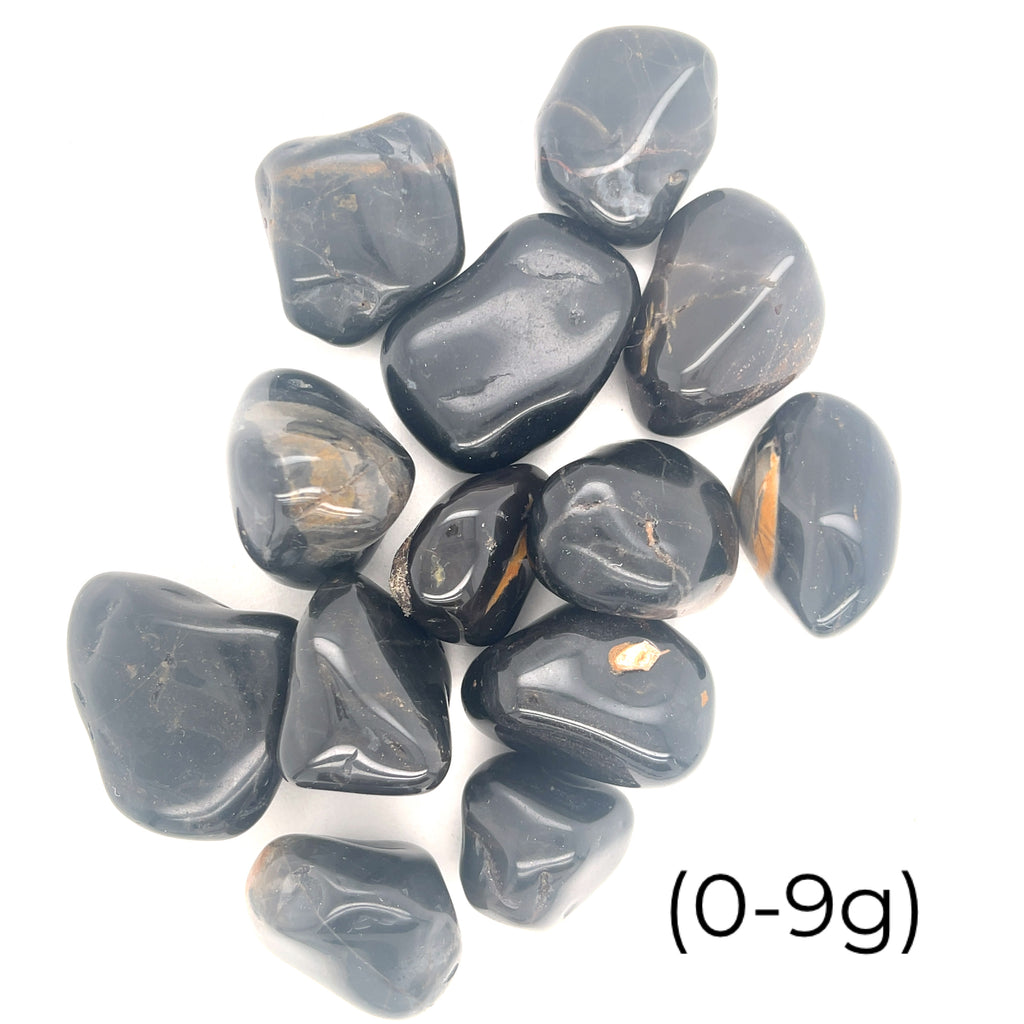 Black Onyx Tumbled gemstone