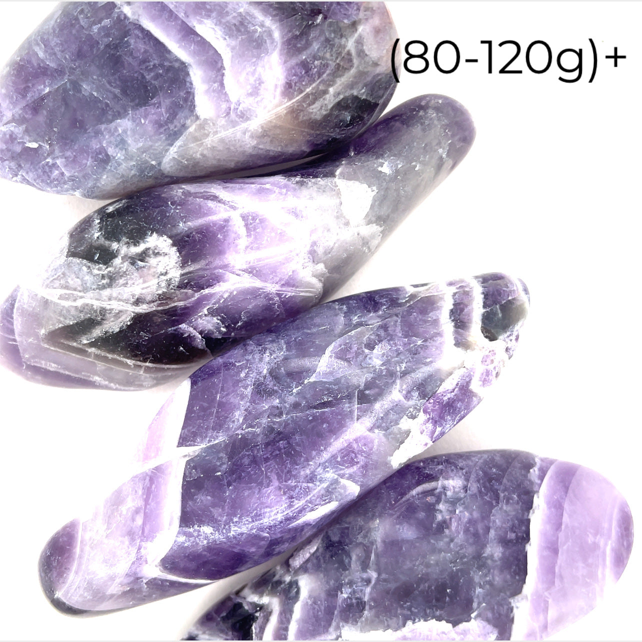 Amegreen (Amethyst / Prasiolite) gemstone Tumbles