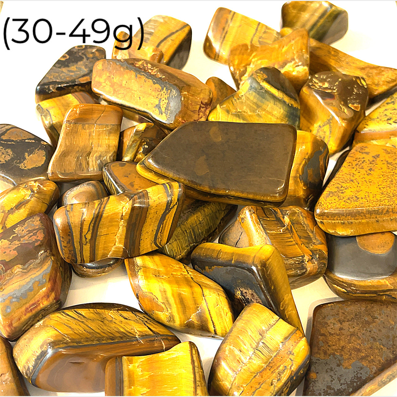Tiger Eye, Golden, Tumbled Gemstone