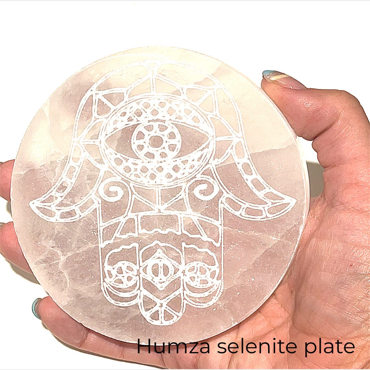 Selenite gemstone plates/ disks