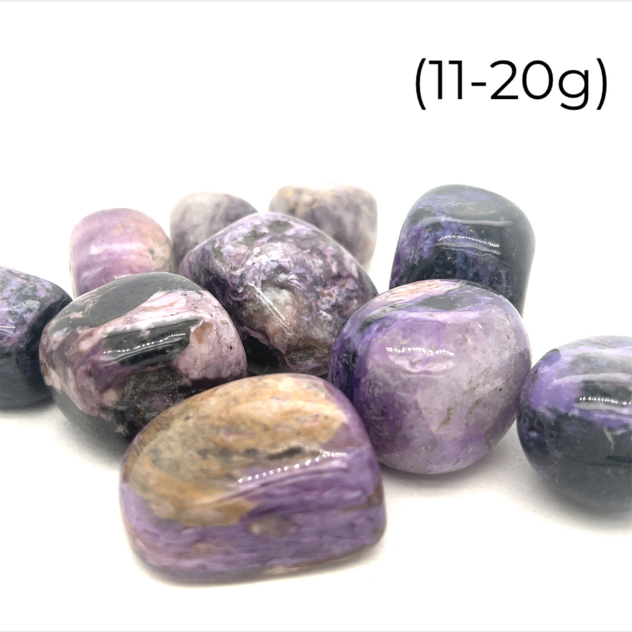 Charoite tumbled gemstone