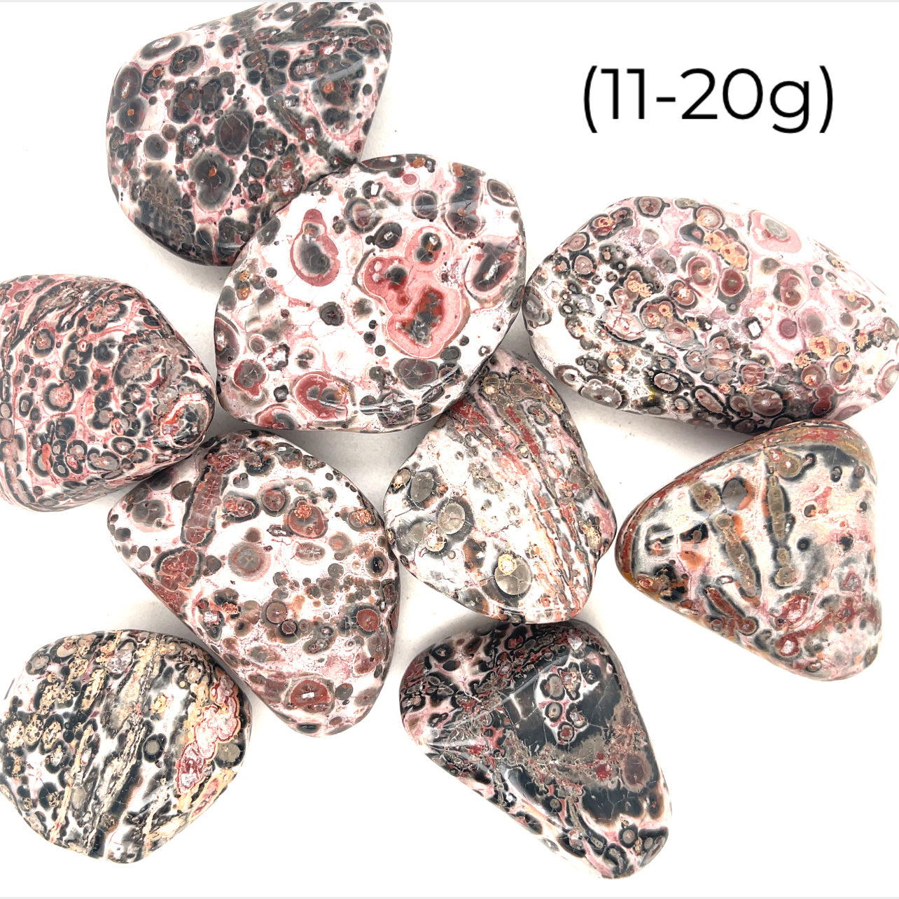 Leopard Skin Jasper tumbled gemstone