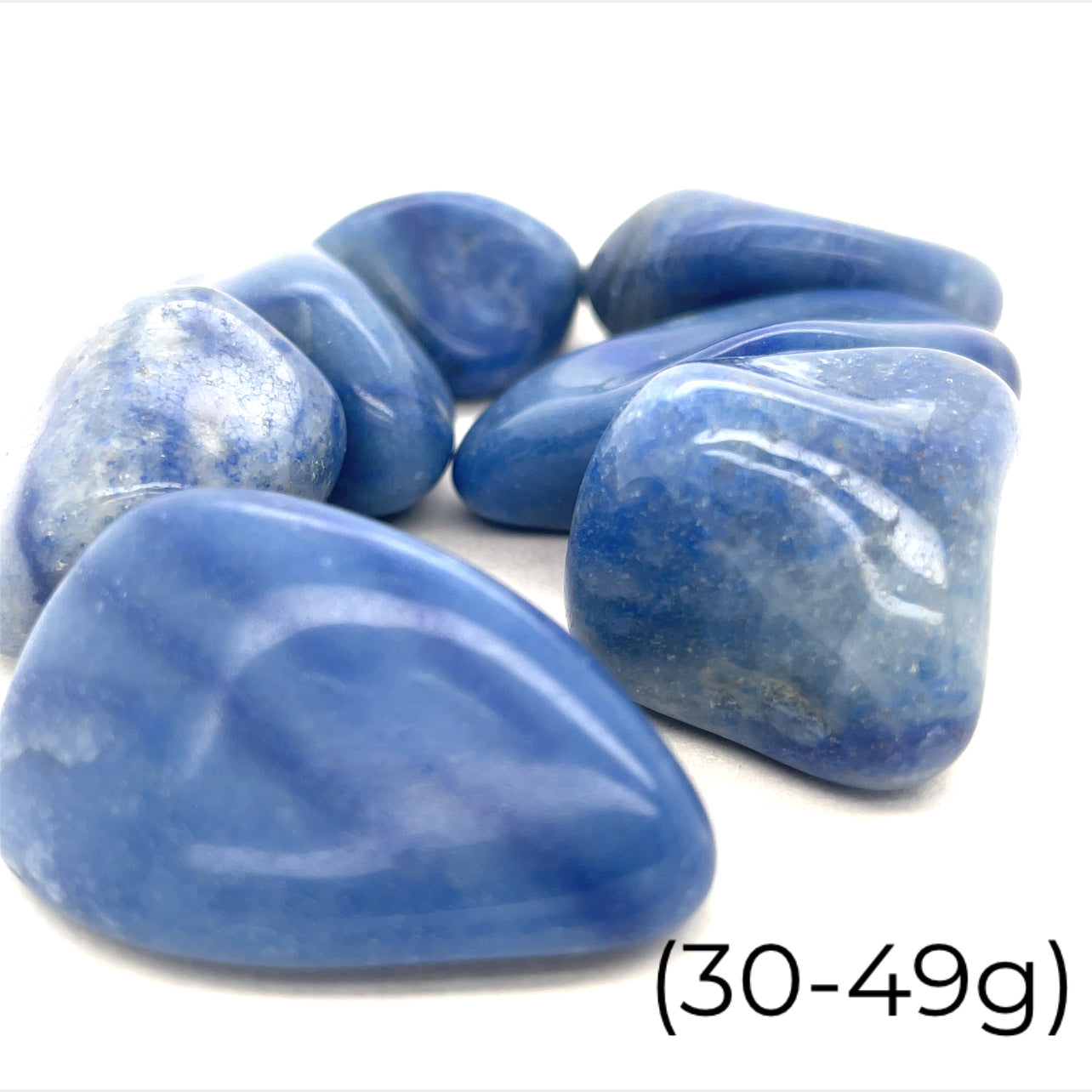 Dumortierite, blue quartz, Gemstone Tumbles