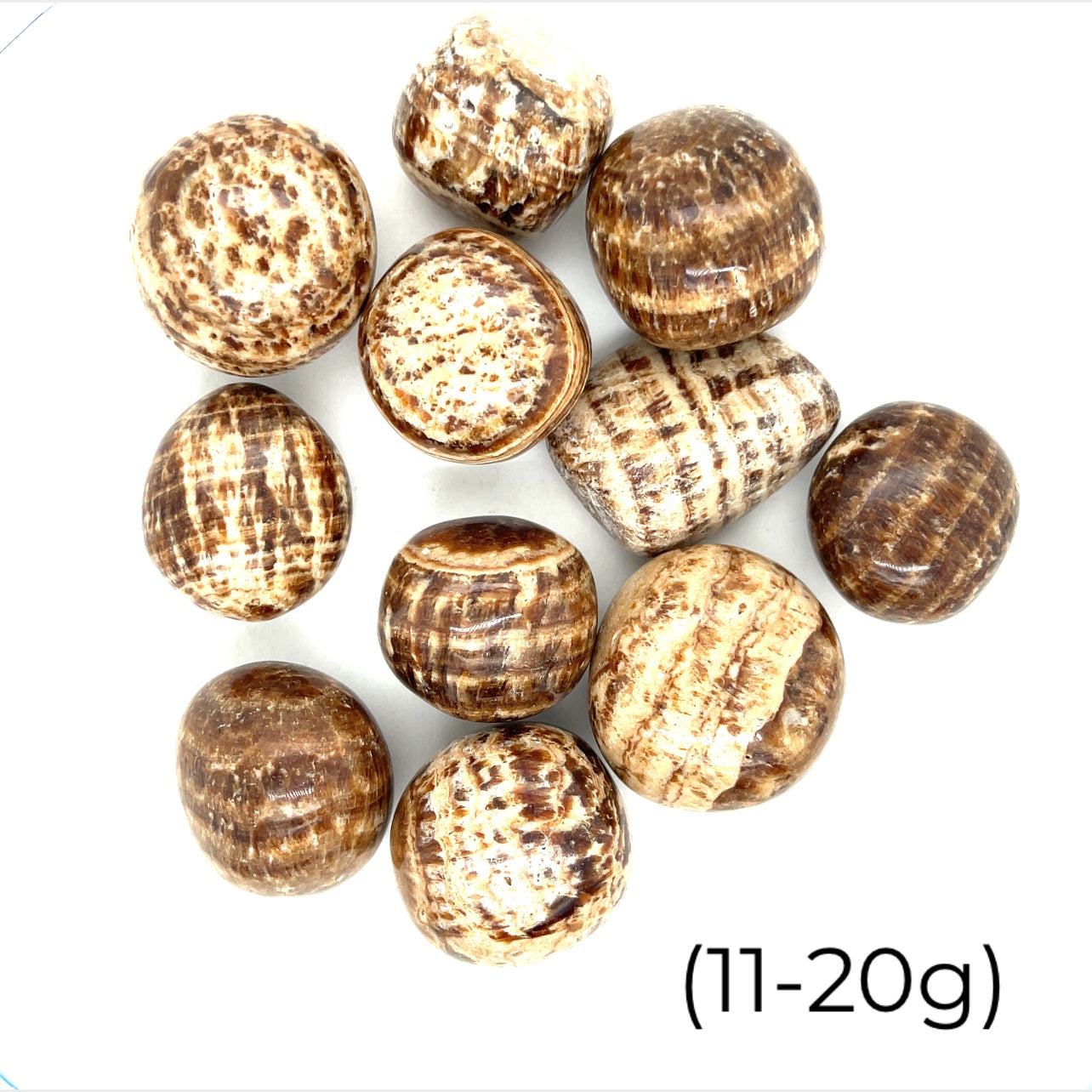 Aragonite tumbled gemstone
