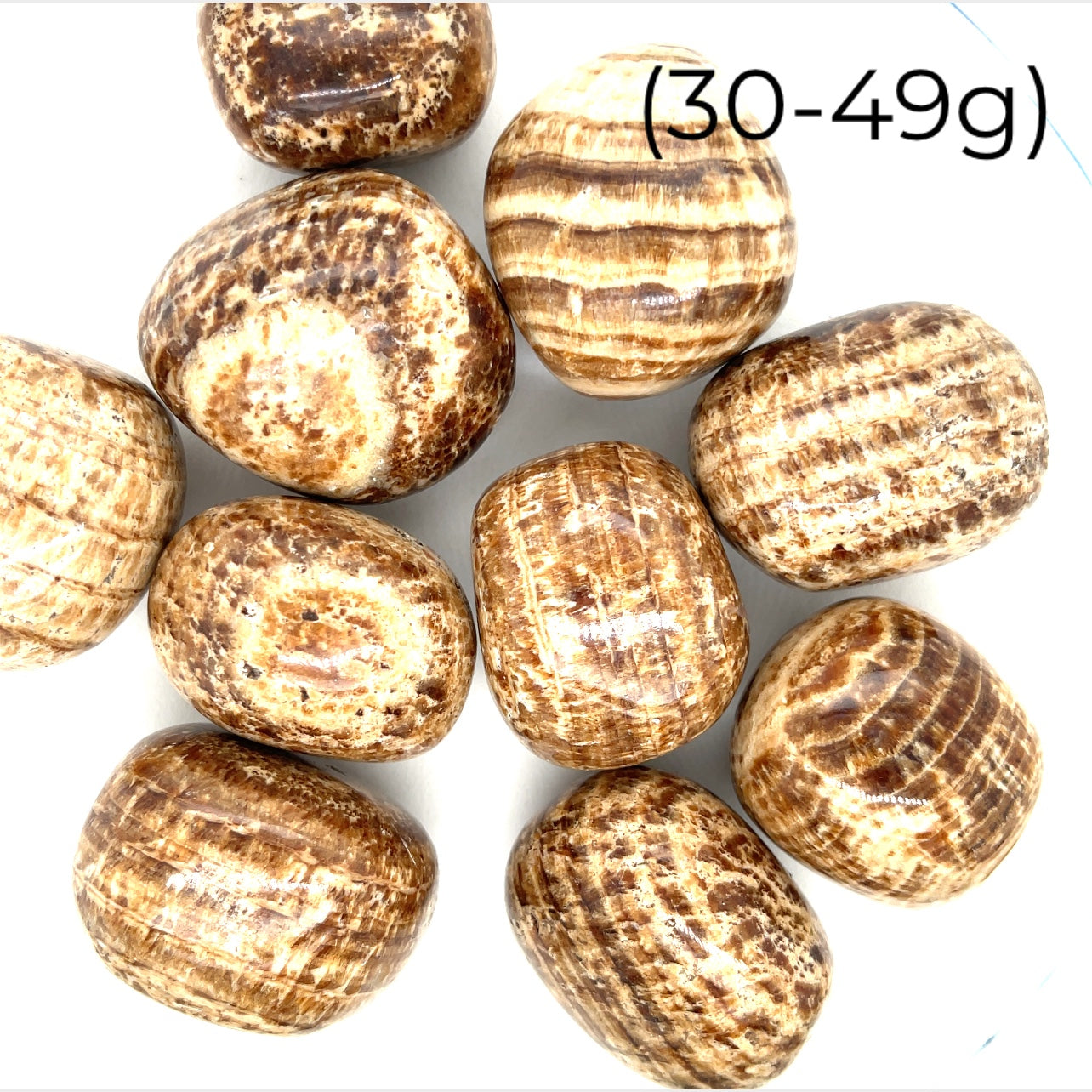 Aragonite tumbled gemstone