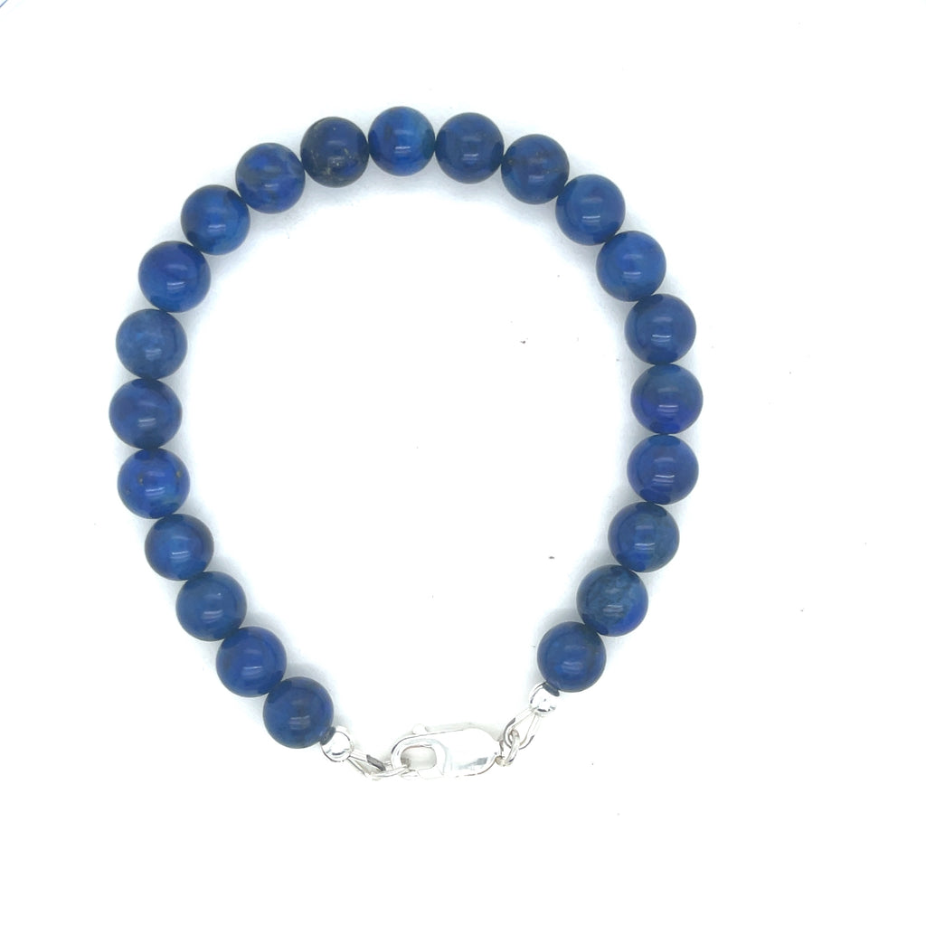 Lapis Lazuli Gemstone Beaded Bracelet