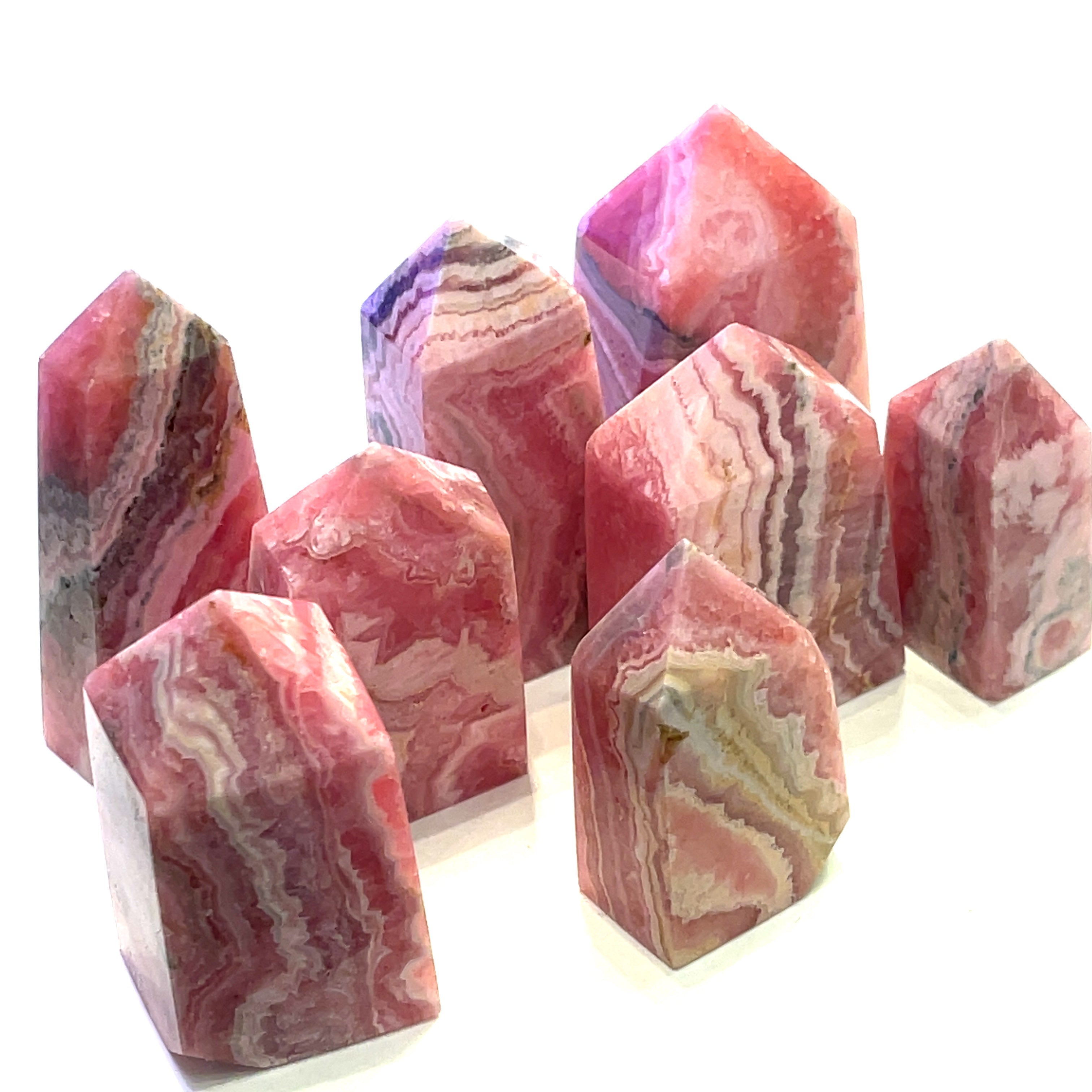 Rhodochrosite Gemstone Tower