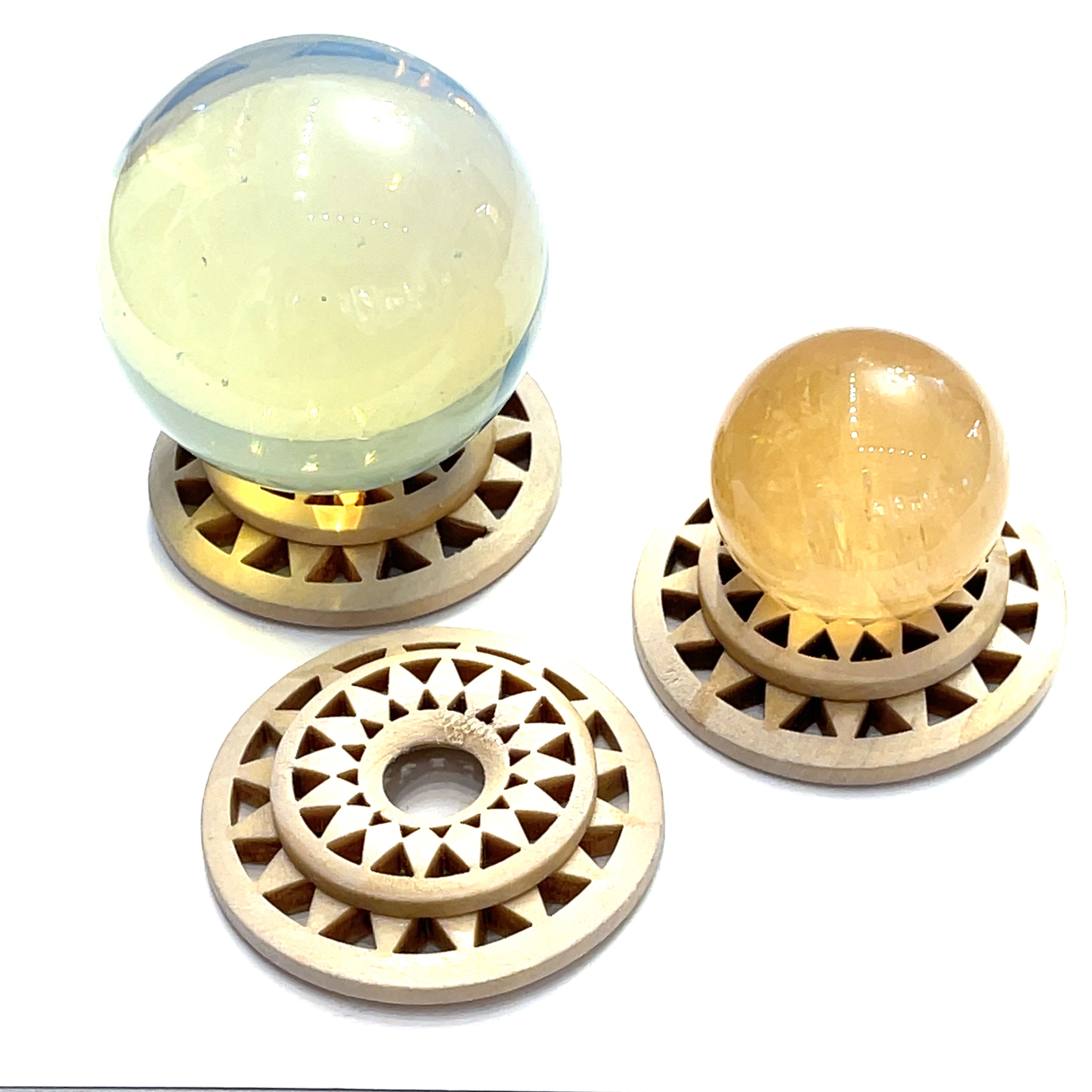 Stands for Gemstone Spheres and Eggs