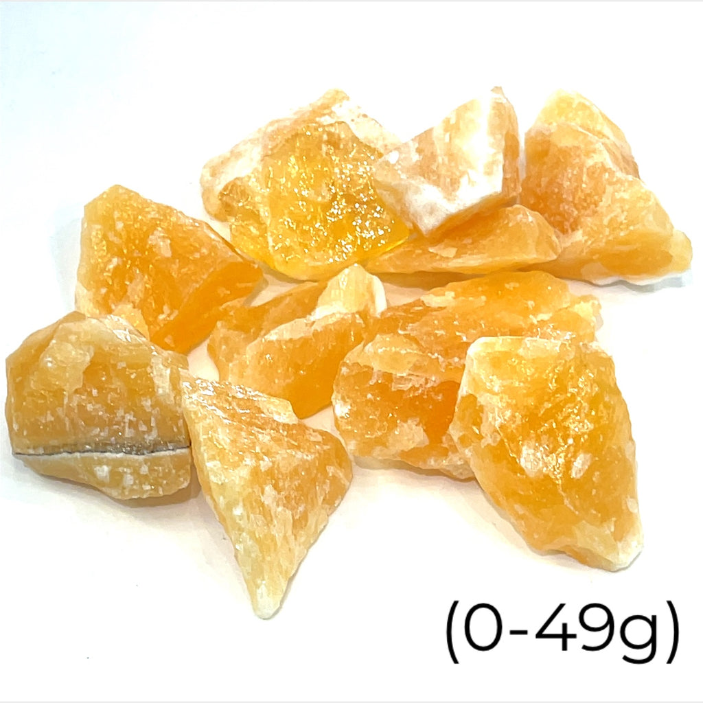 Orange Calcite Raw Gemstone