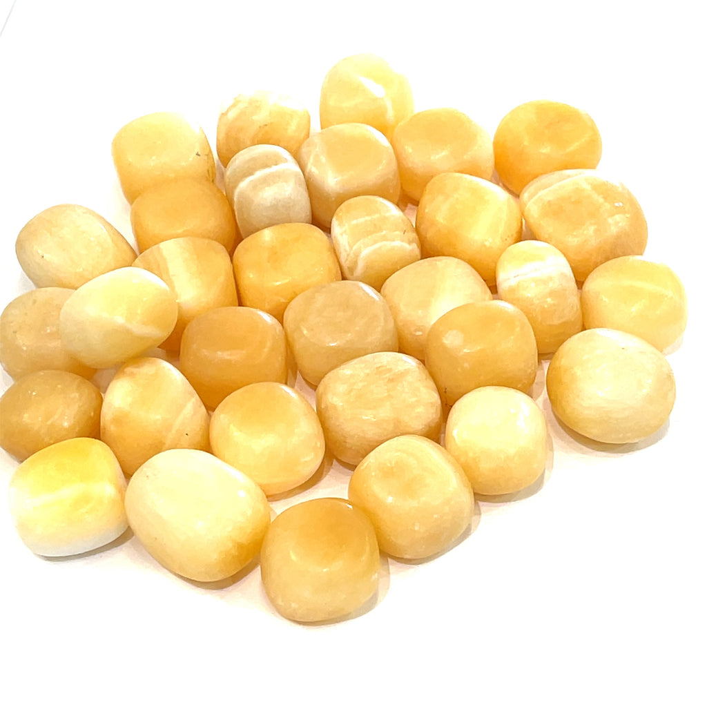 Calcite Orange tumble gemstone