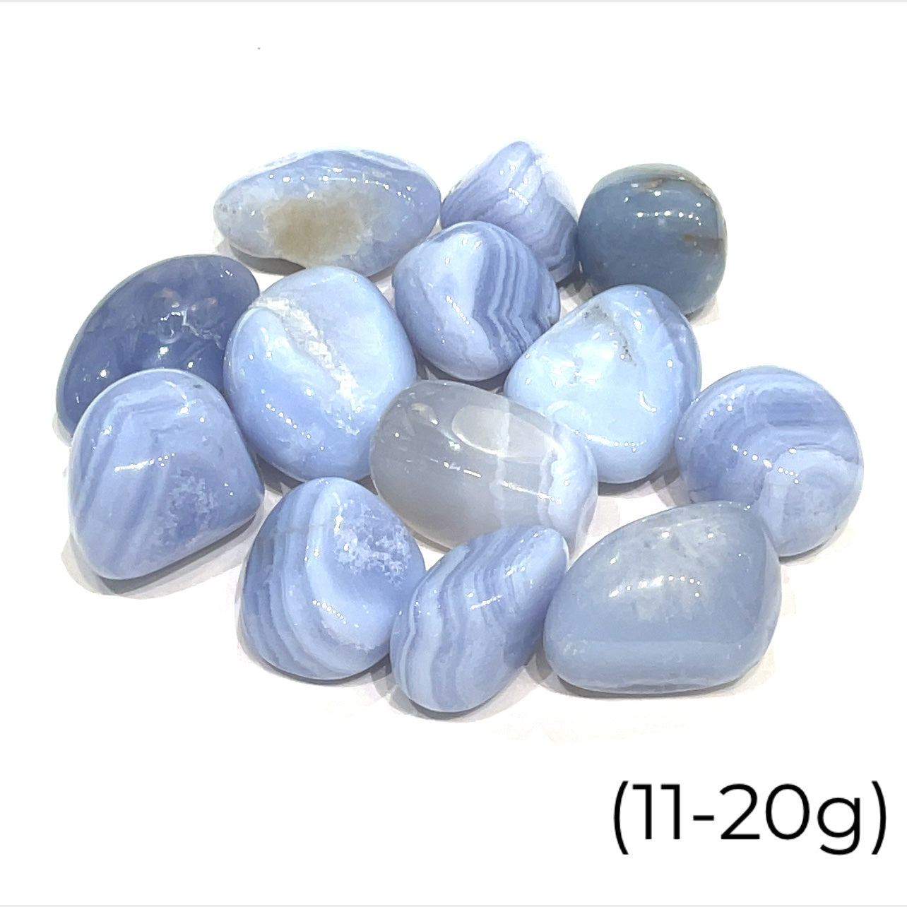 Blue Lace Agate Gemstone Tumbled gemstone