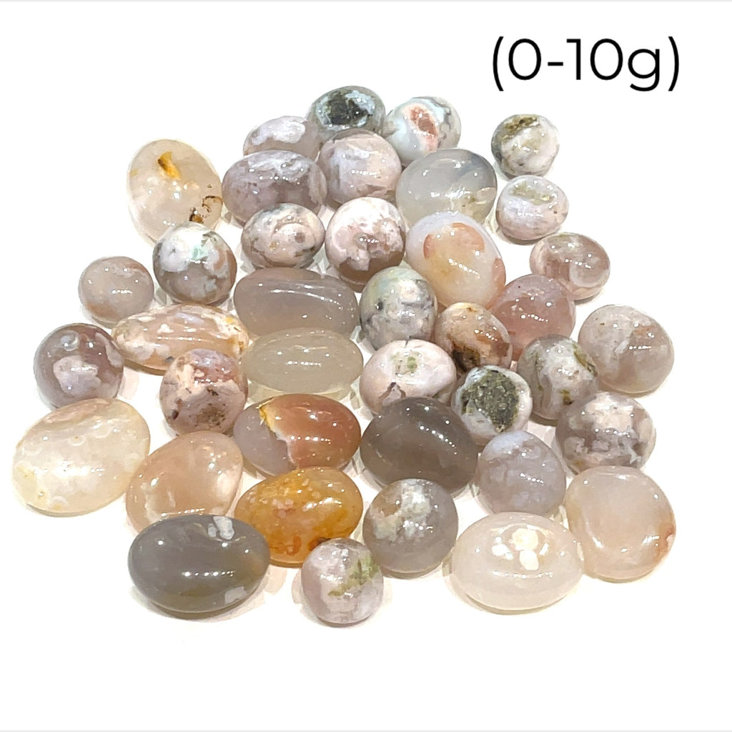 Flower Agate tumbles Gemstone