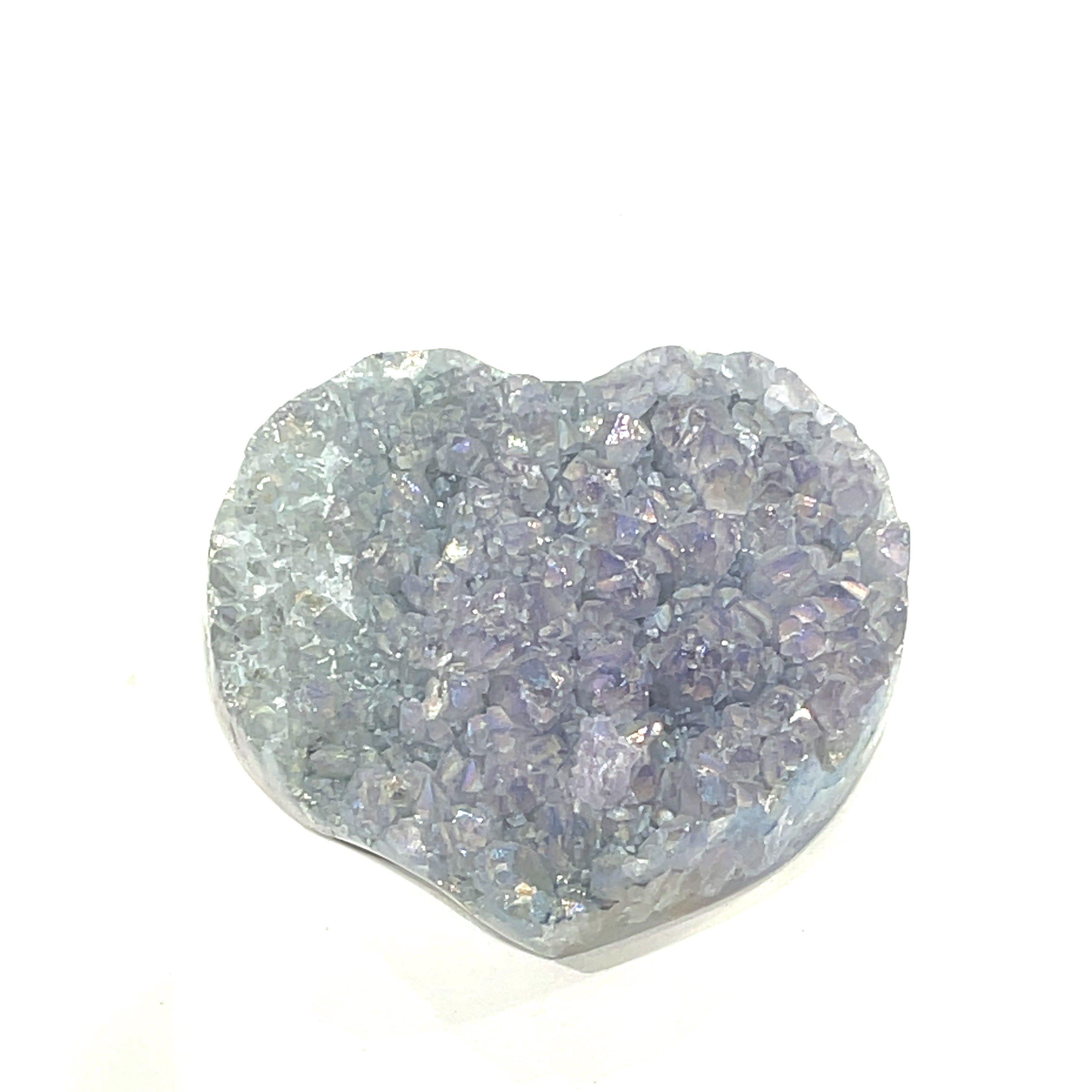 Amethyst Gemstone Hearts (Larger Size)-  druzzy hearts from Uruguay