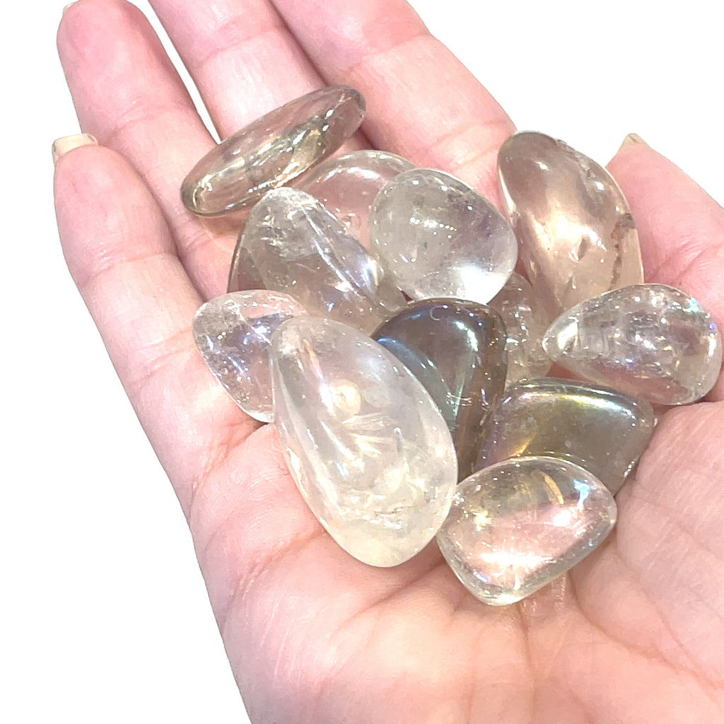 Angel Aura Quartz tumbled gemstones