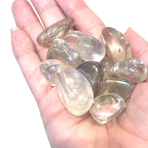 Angel Aura Quartz tumbled gemstones