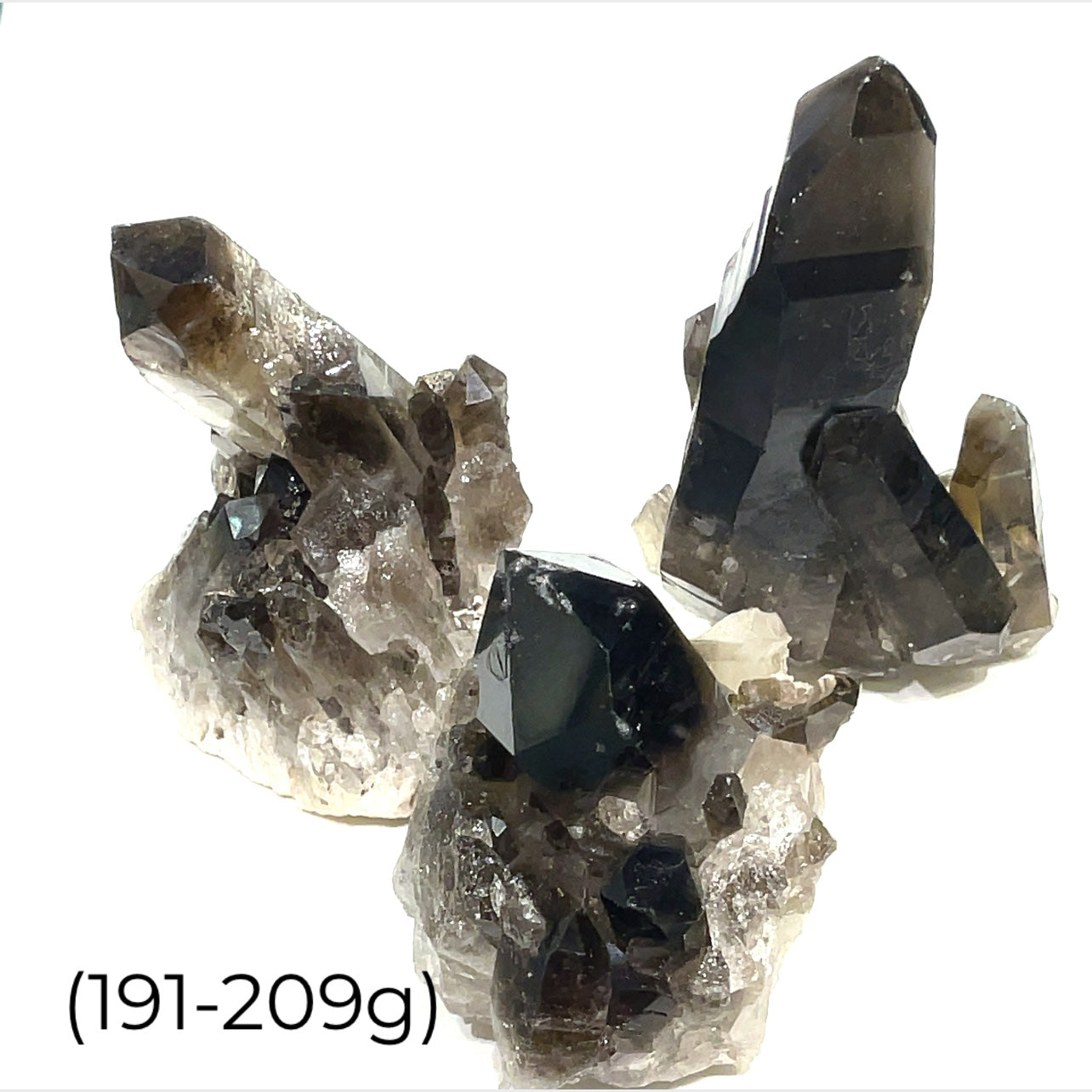 Smoky Quartz Gemstone Smaller Collector's Pieces, smokey quartz clusters