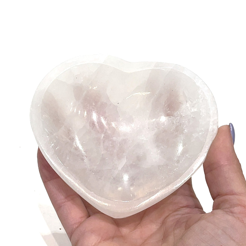 Selenite gemstone bowls