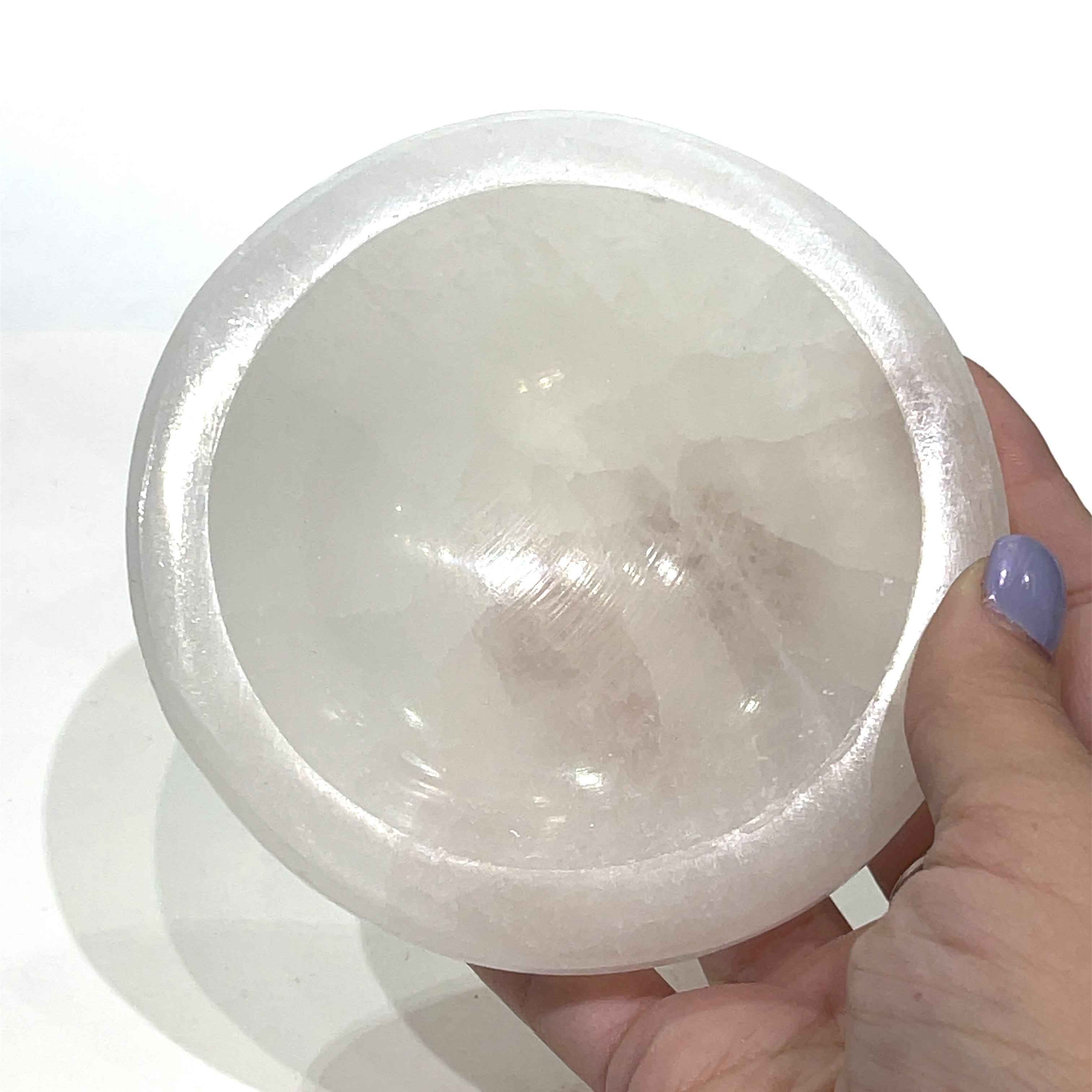 Selenite gemstone bowls