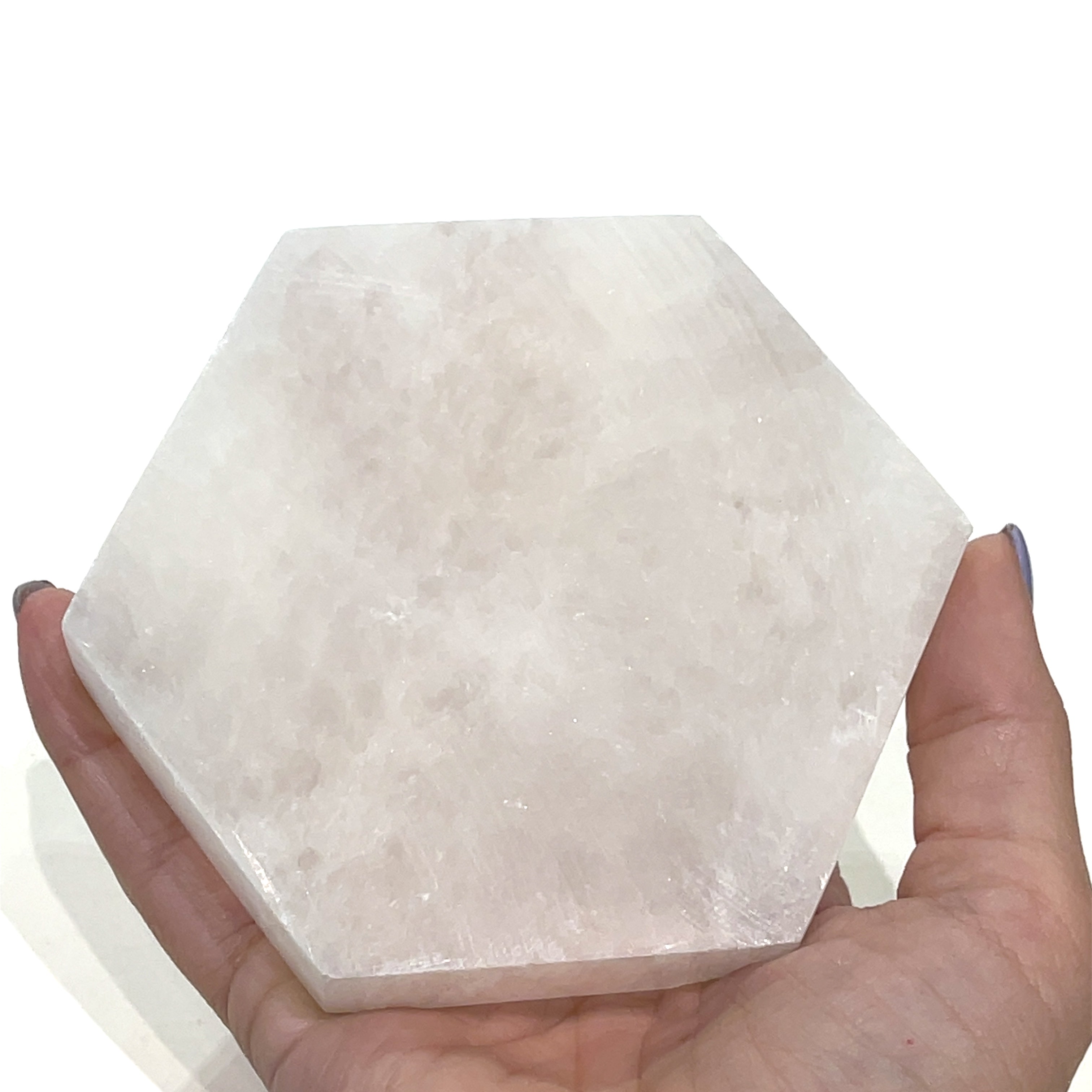 Selenite gemstone plates/ disks