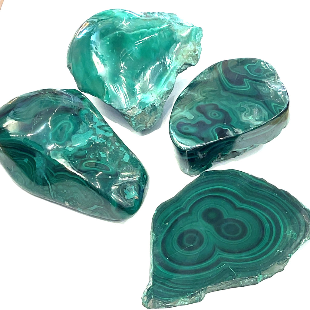 Malachite - slice slab Raw Gemstone