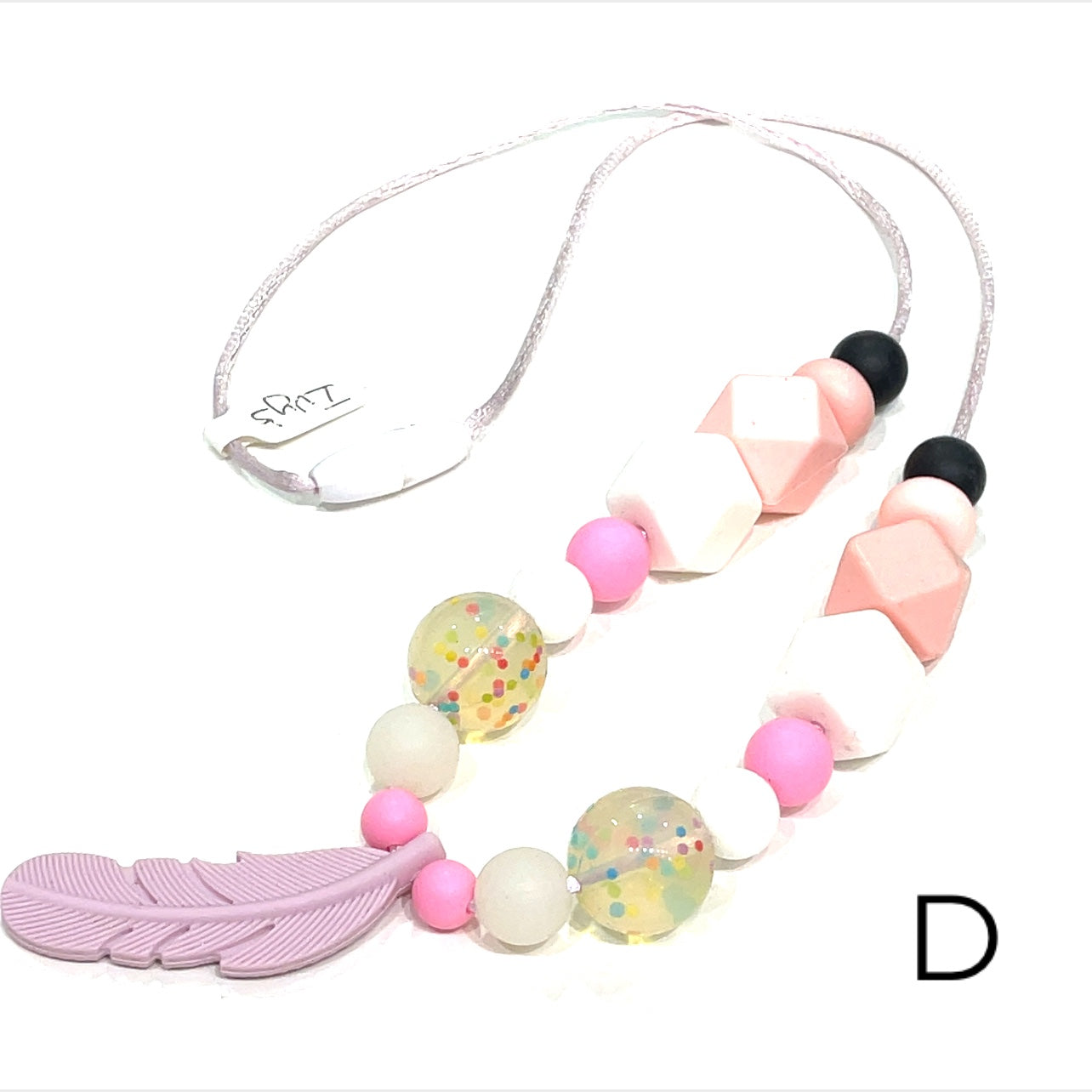 Ivy Rose's Silicone Teething Necklace, Bite Bead Necklace Jewelry- Chew Jewelry Beads - fidget necklace, ADHD, Autism, sensory necklace