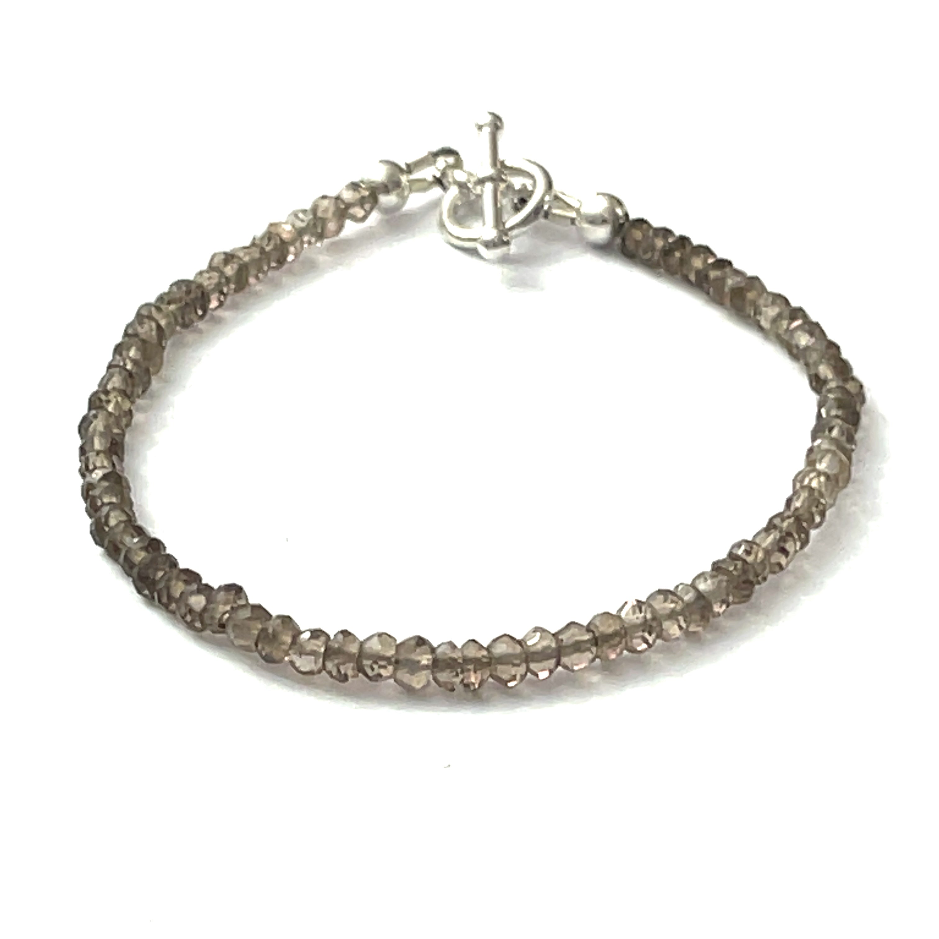 Smokey Quartz Gemstone Beaded Bracelet Collection