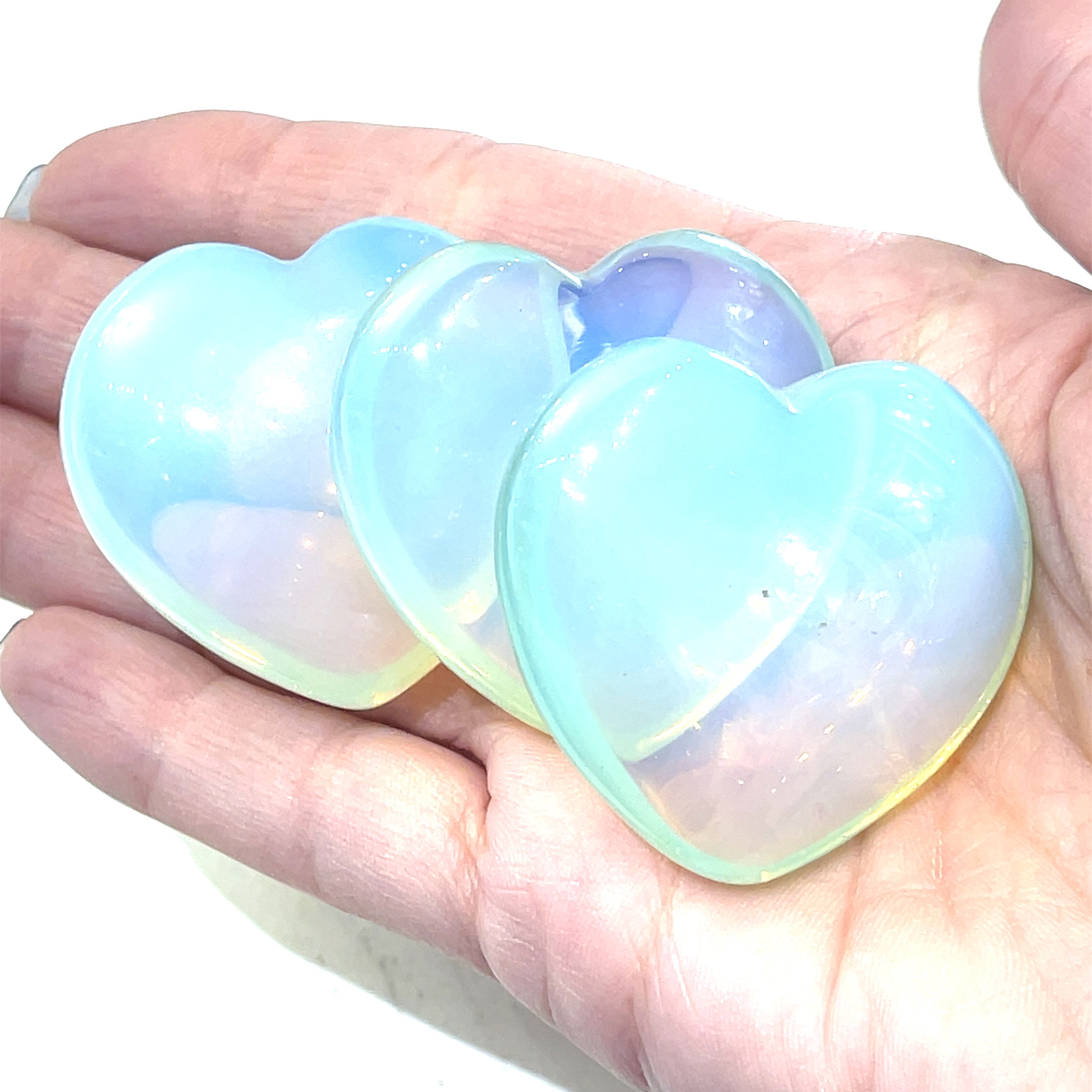 Opalite Gemstone Hearts