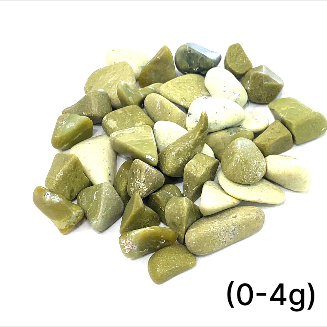 Opal, Green tumbled  gemstones