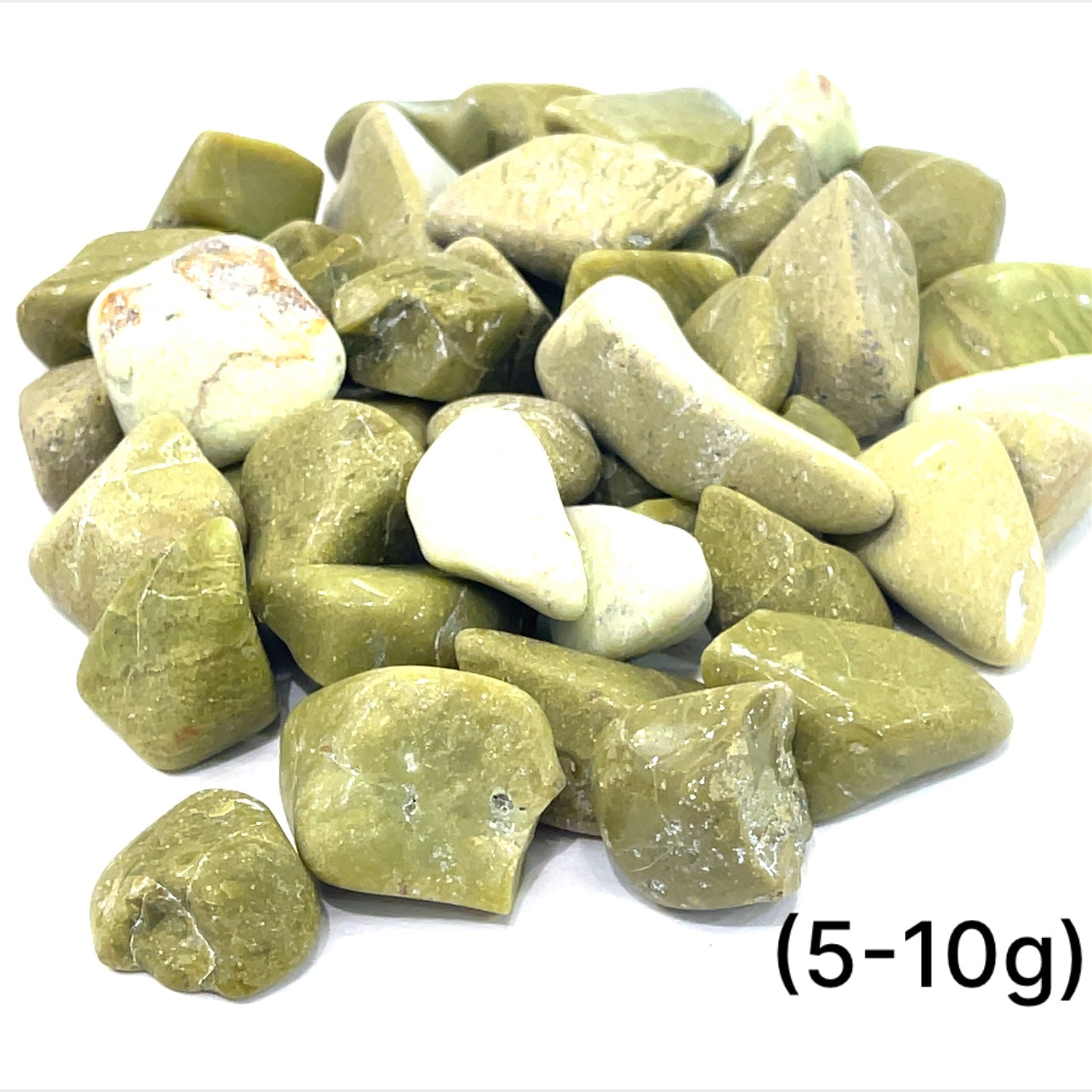 Opal, Green tumbled  gemstones