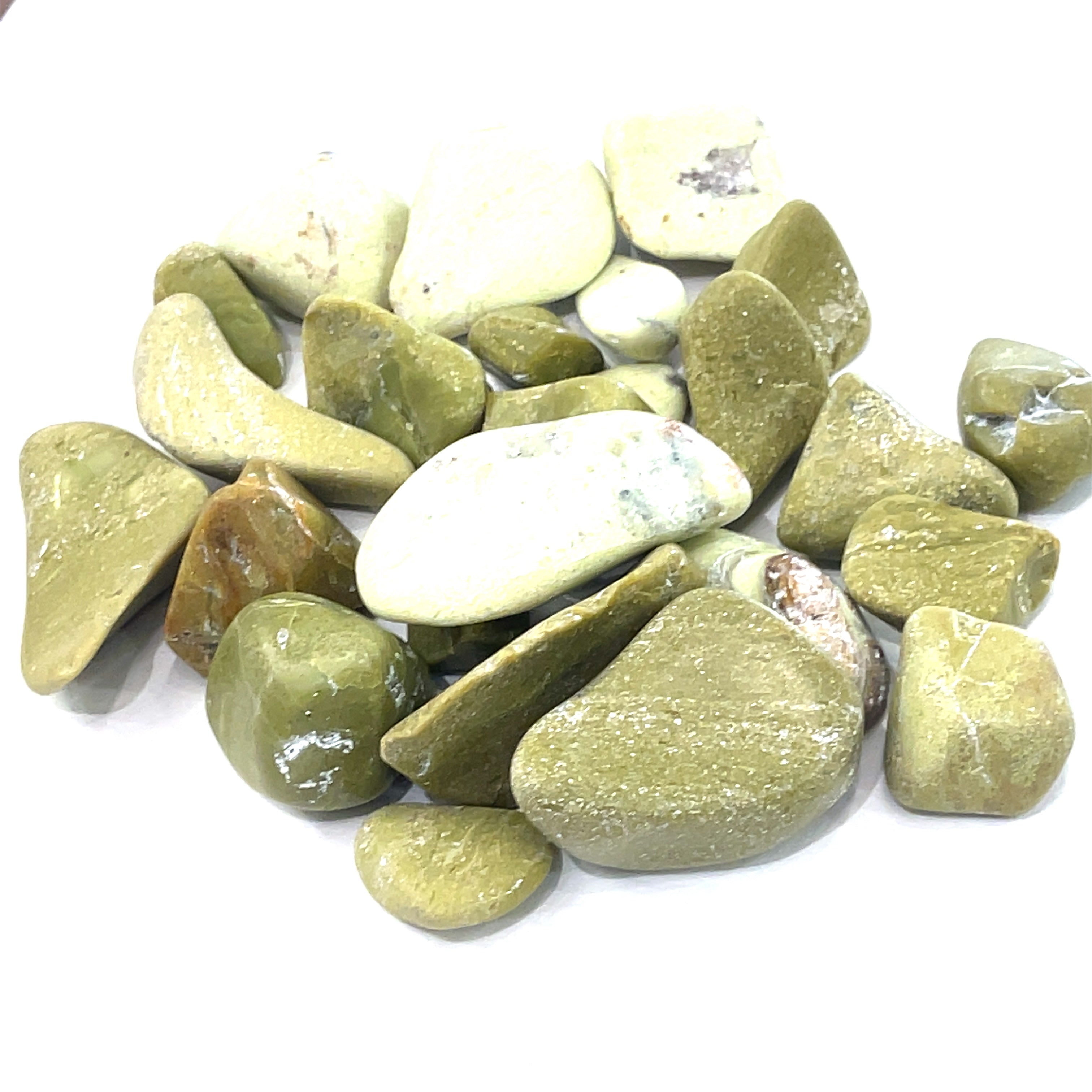 Opal, Green tumbled  gemstones