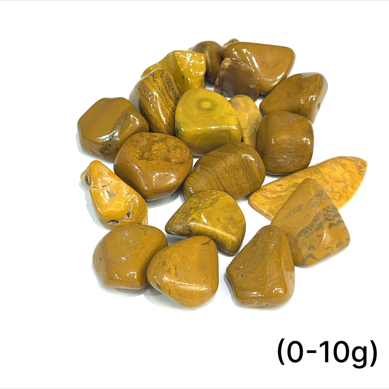 Jasper, Yellow tumbled gemstones