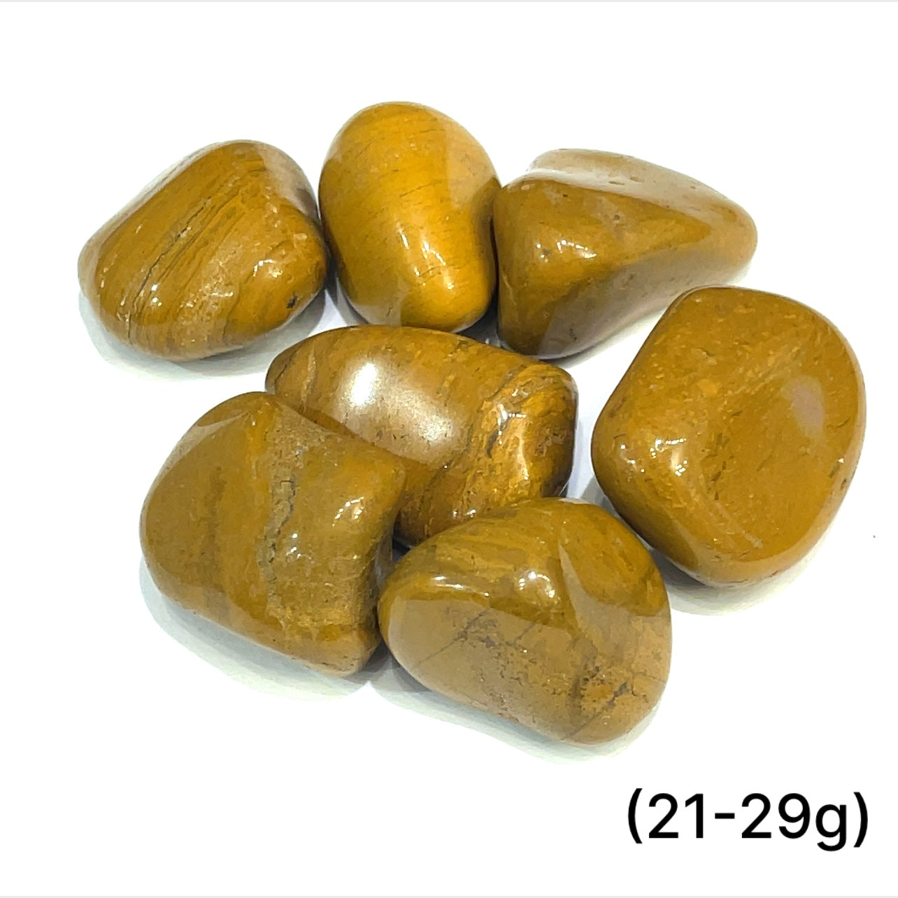 Jasper, Yellow tumbled gemstones